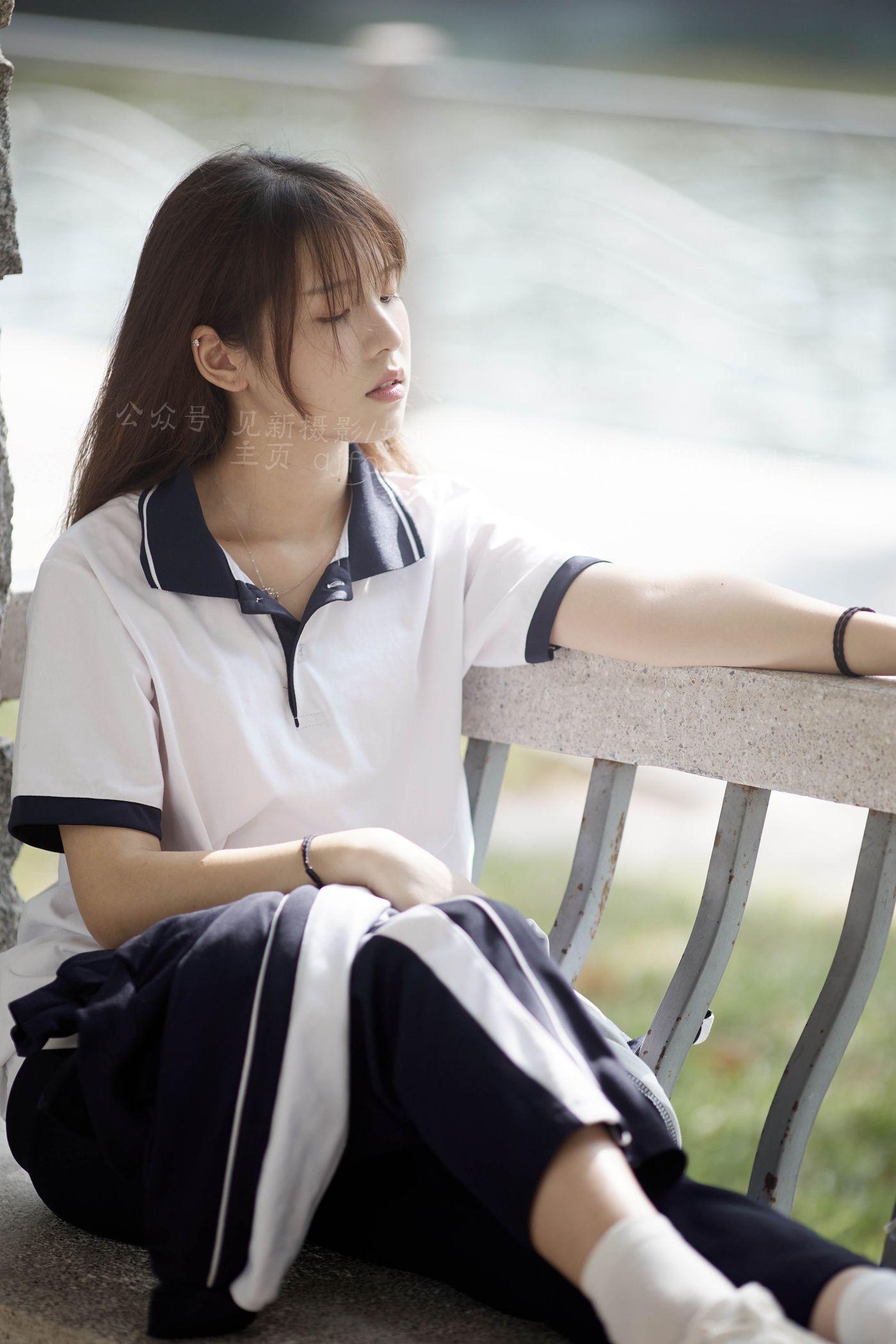 [见新摄影]NO.045 抖音可爱学院风，奶乖少女 [160P]插图6