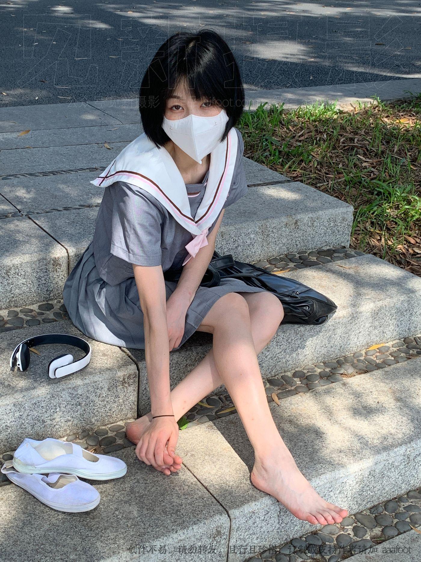 [见新摄影]NO.049 灰色JK 深深进入心中 [165P]插图6