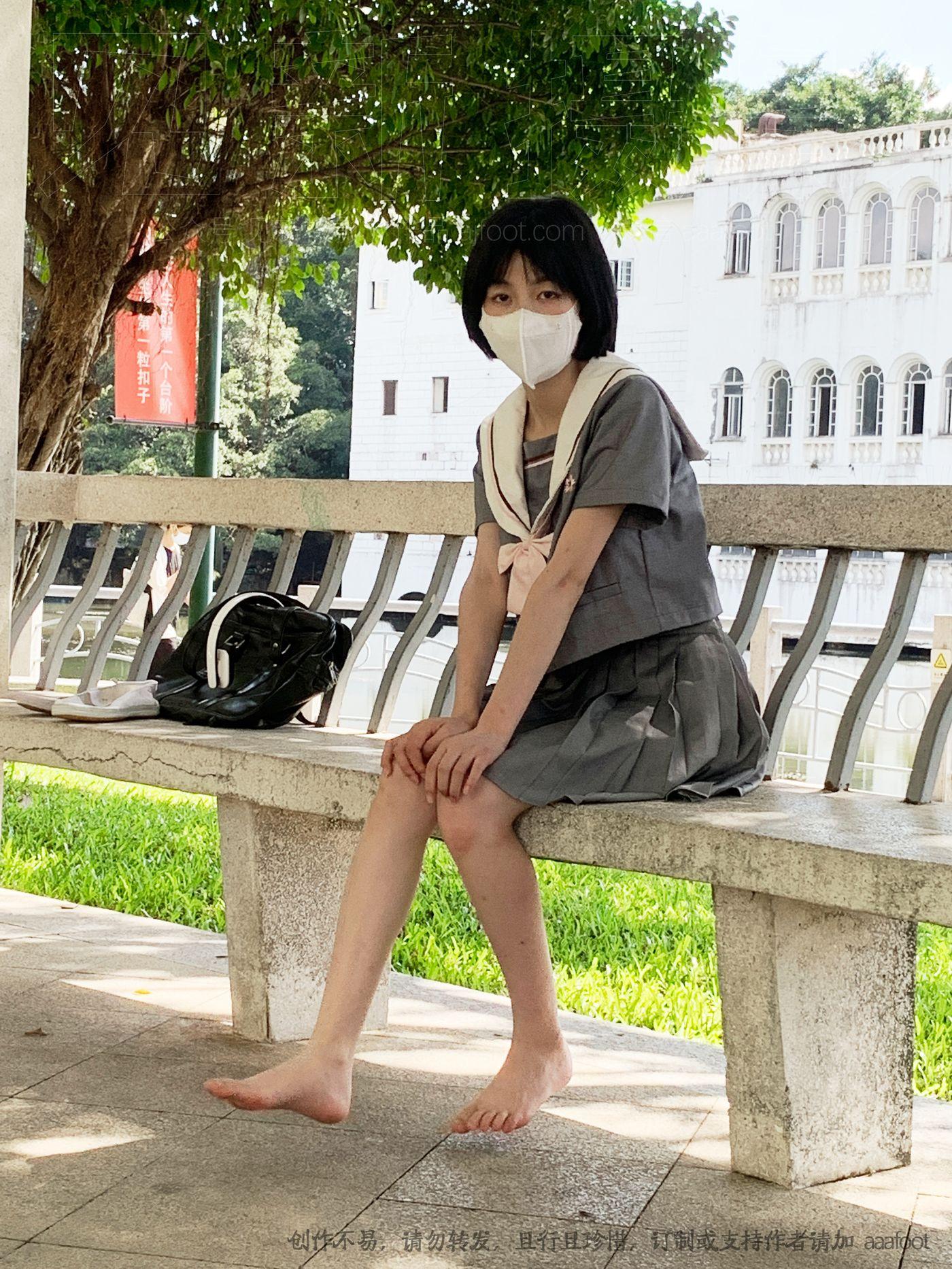 [见新摄影]NO.049 灰色JK 深深进入心中 [165P]插图4