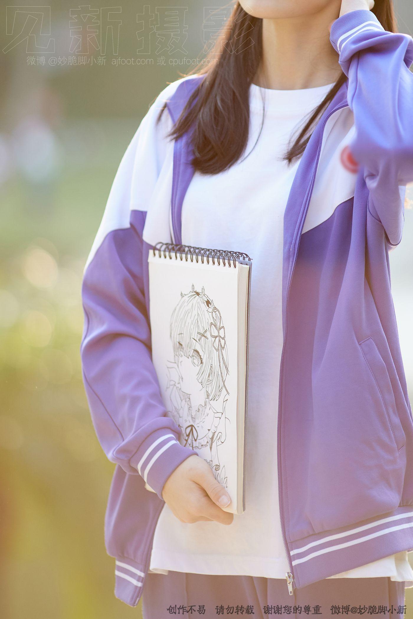 [见新摄影]NO.011-梦回学生时代 公园校服棉袜裸足 [2][148P]插图7