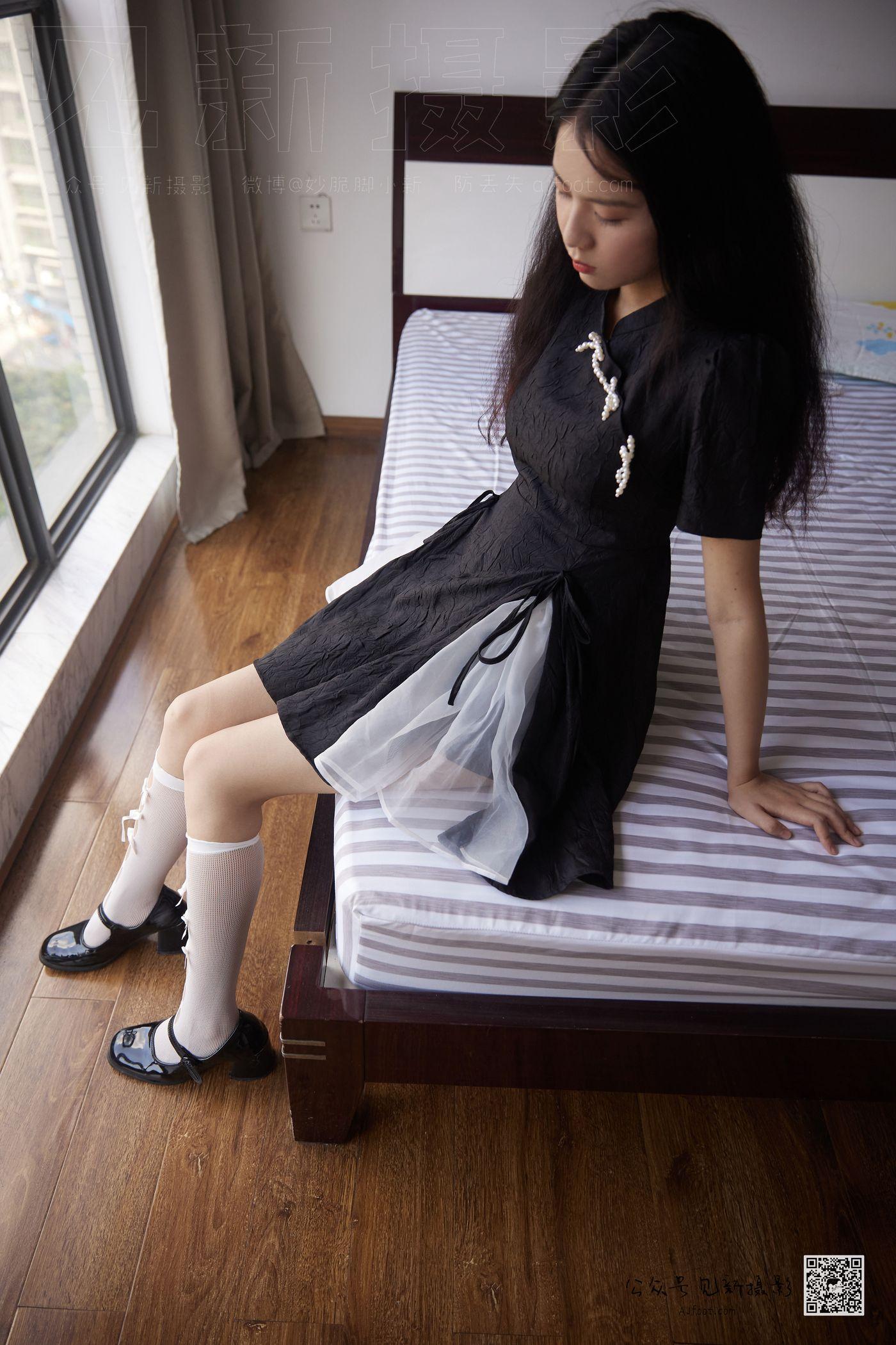 [见新摄影]NO.004-设计师小樱-可爱连衣裙白丝小皮鞋 [197P]插图5