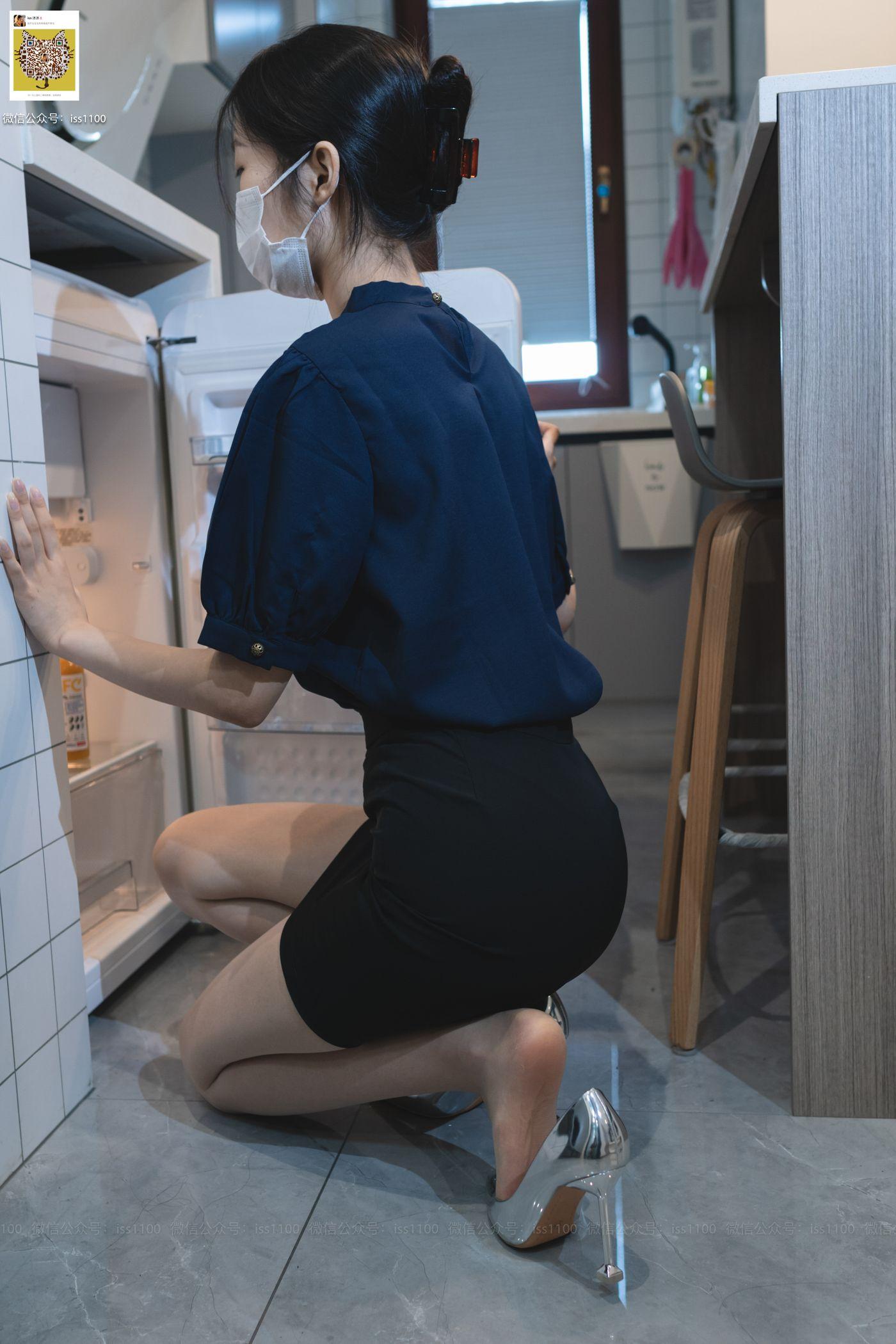ISS系列 017 美晗 蓝色衬衫 [101P]插图4