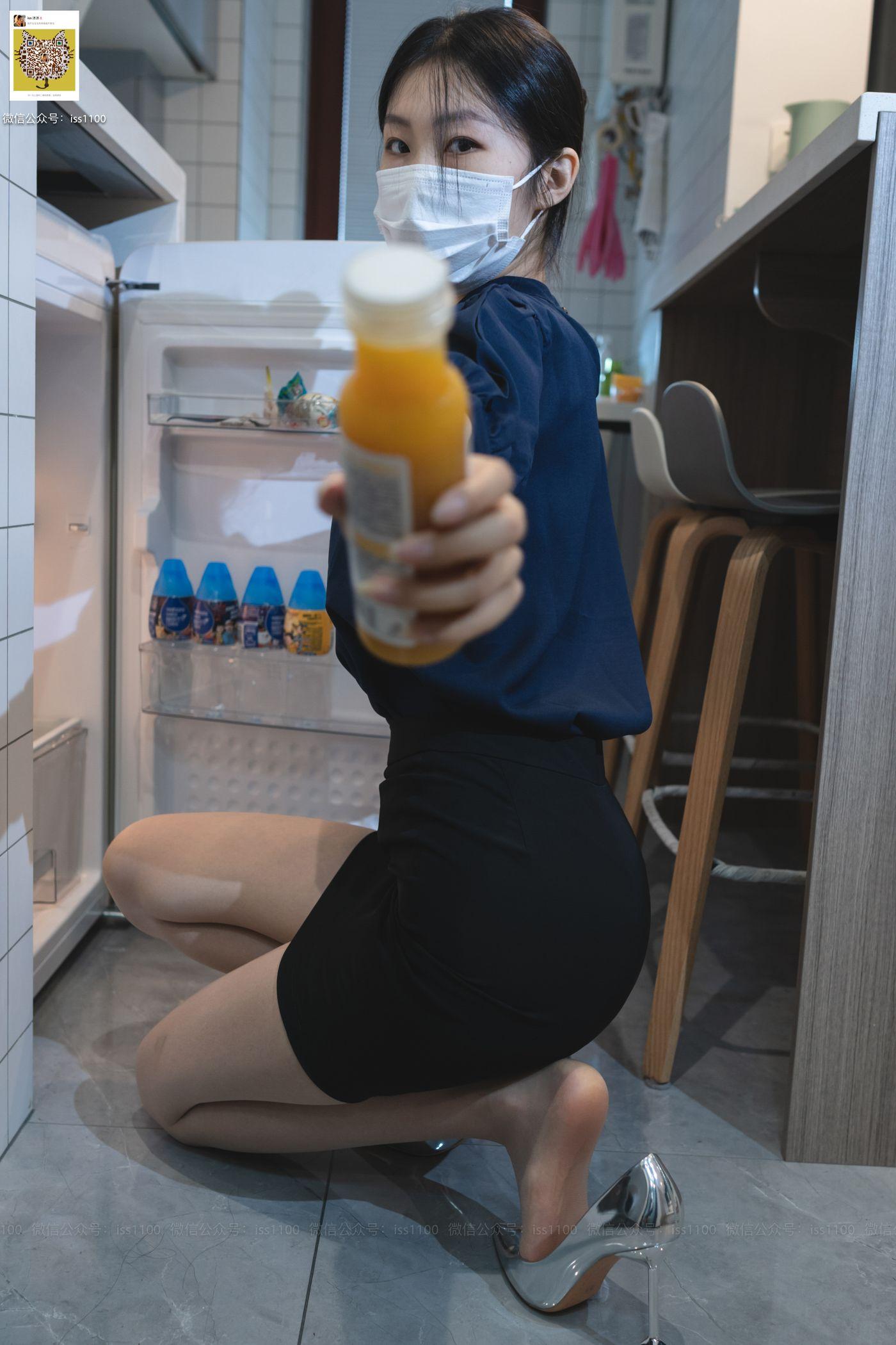 ISS系列 017 美晗 蓝色衬衫 [101P]插图7