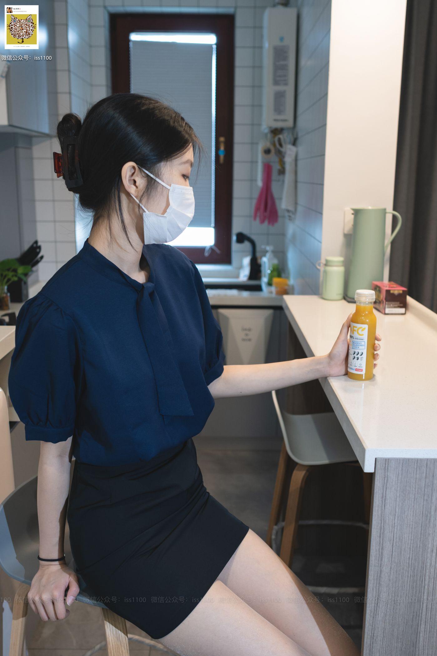 ISS系列 017 美晗 蓝色衬衫 [101P]插图