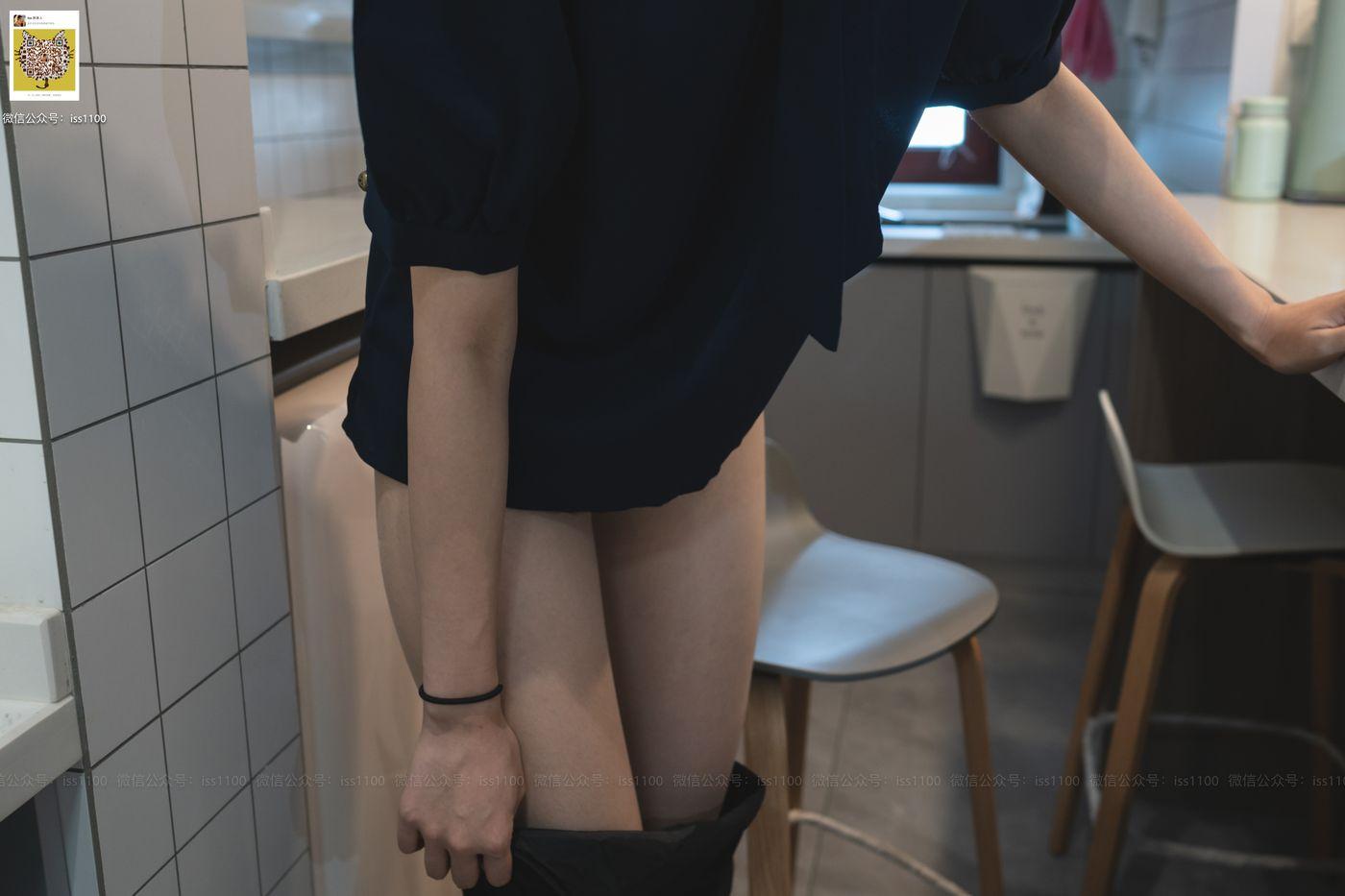 ISS系列 017 美晗 蓝色衬衫 [101P]插图3