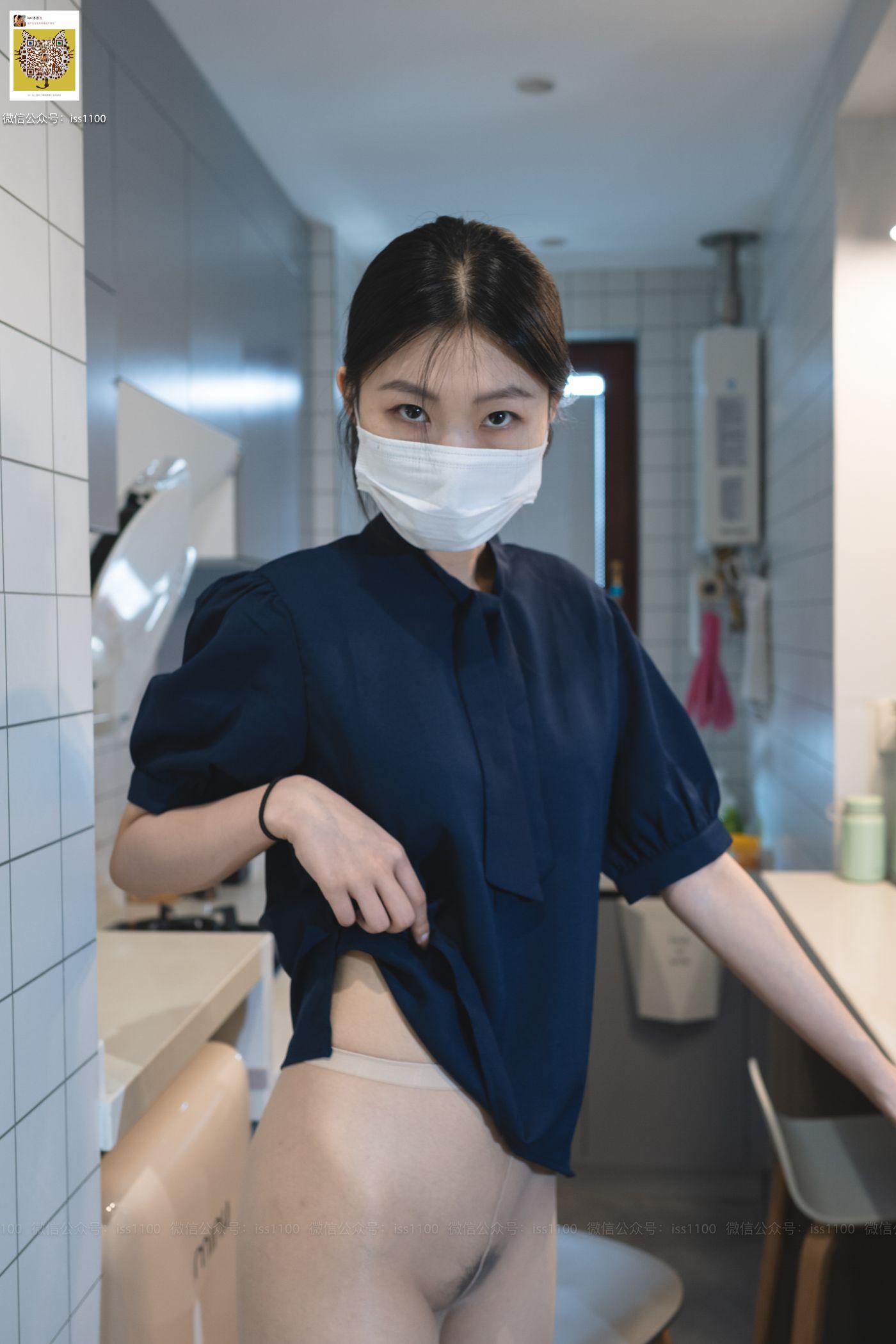 ISS系列 017 美晗 蓝色衬衫 [101P]插图2