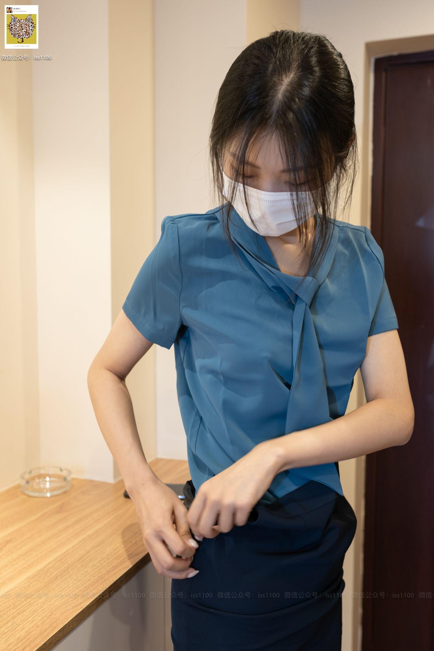 ISS系列 018 美晗 蓝正装 [135P]插图2