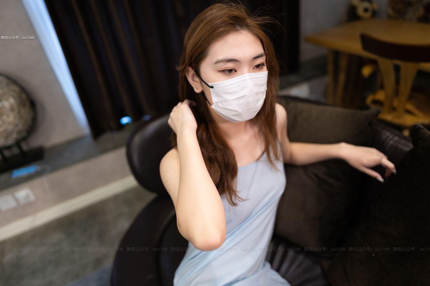 ISS系列 033 诗薇 蓝色吊带 [101P]插图9