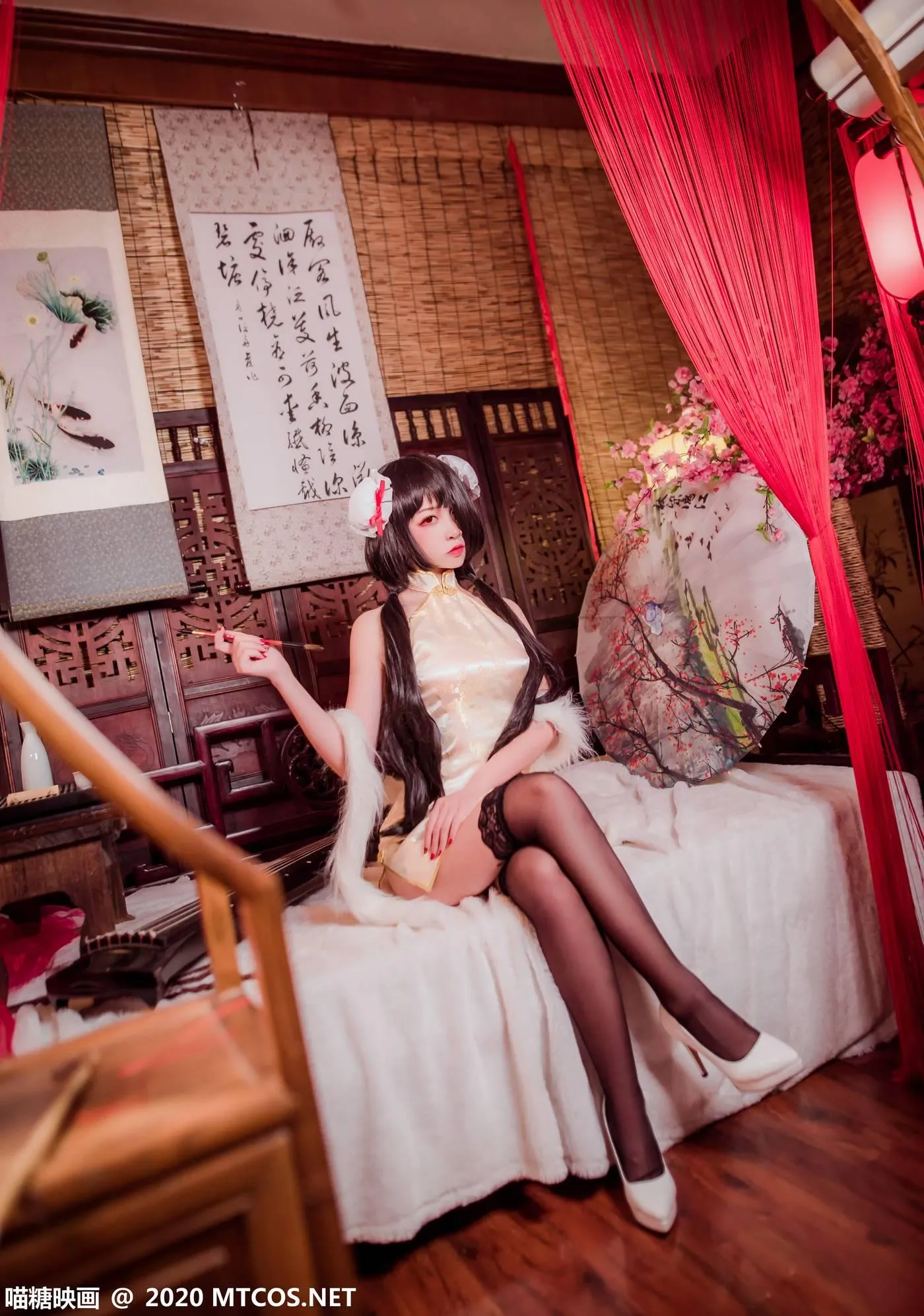 [喵糖映画] HML.019 狂三黑丝旗袍[31P]插图7