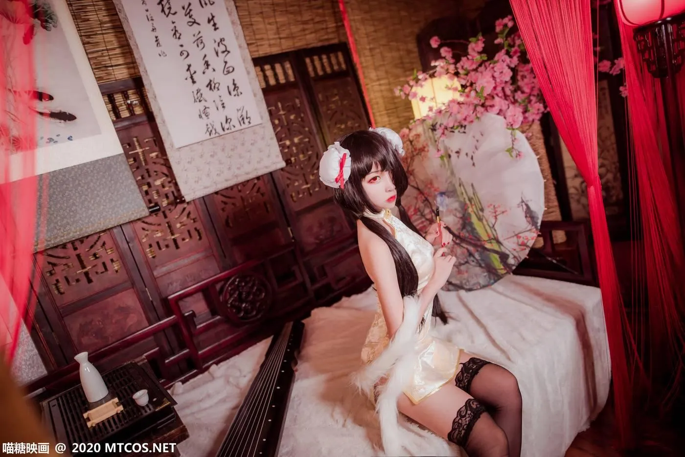 [喵糖映画] HML.019 狂三黑丝旗袍[31P]插图8