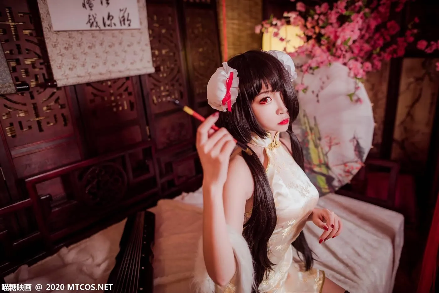 [喵糖映画] HML.019 狂三黑丝旗袍[31P]插图9