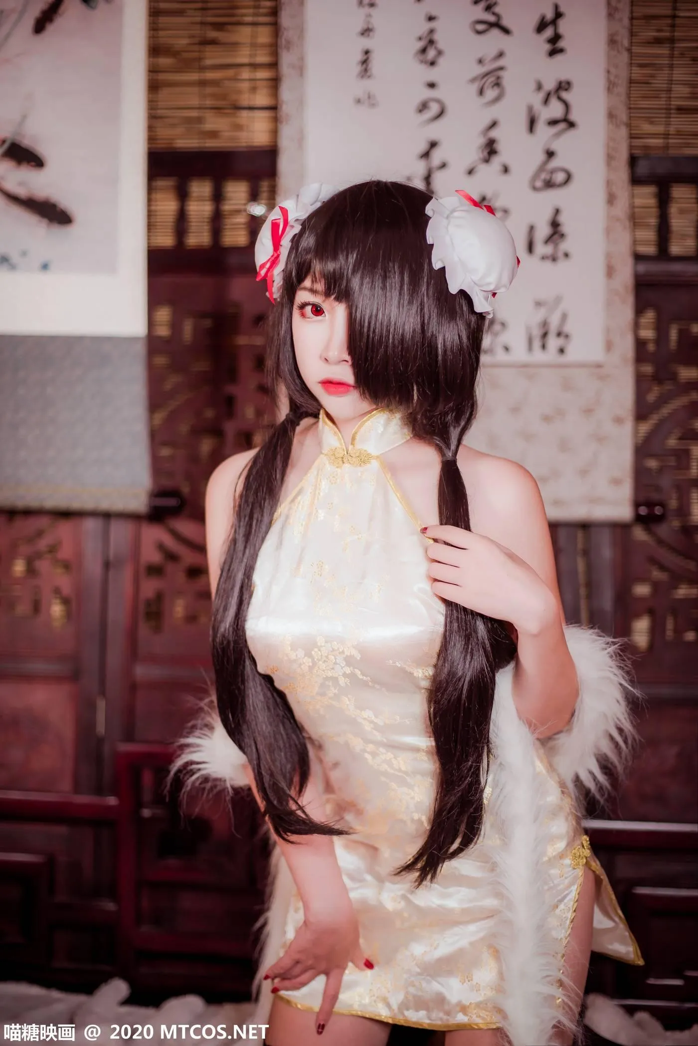 [喵糖映画] HML.019 狂三黑丝旗袍[31P]插图5
