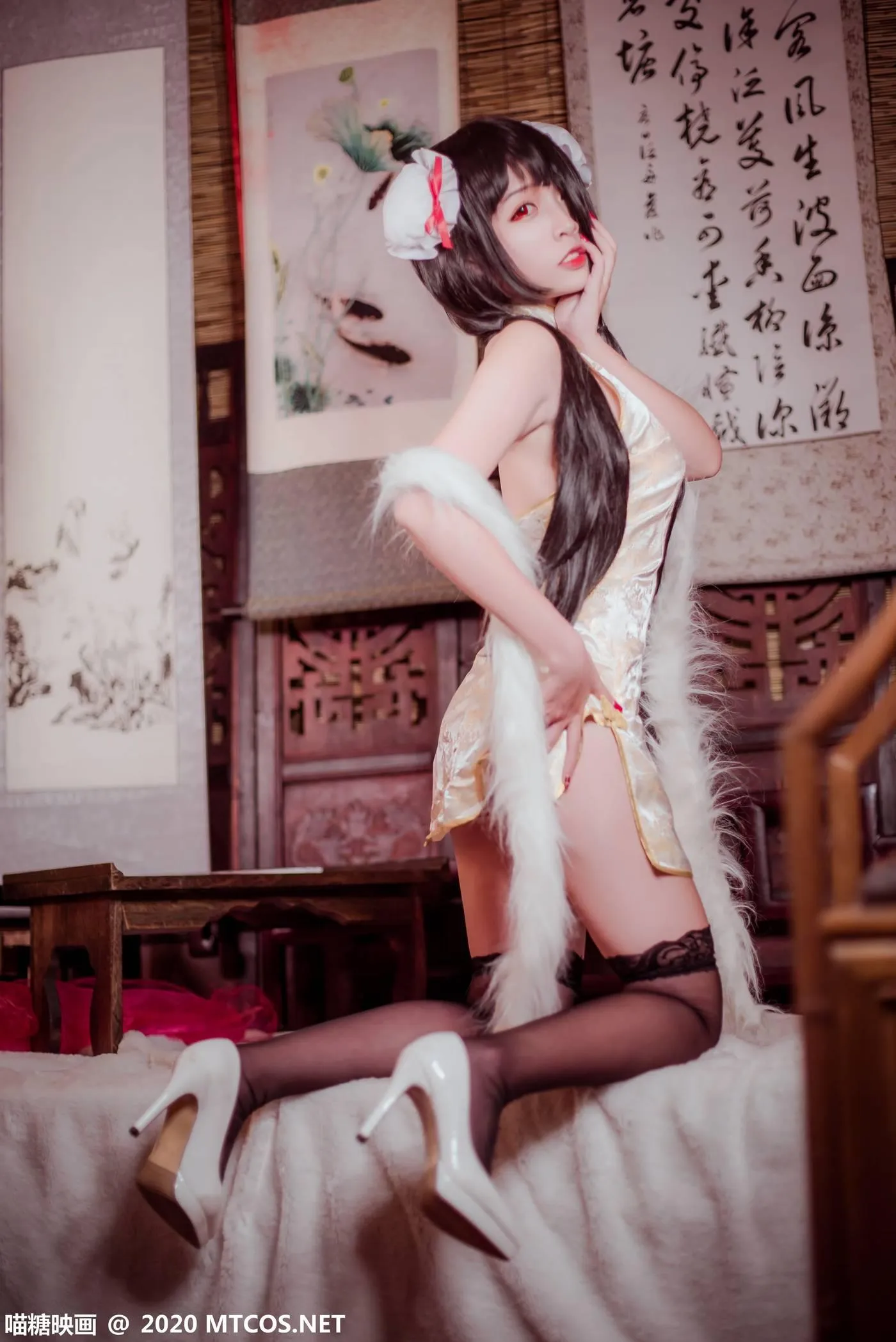 [喵糖映画] HML.019 狂三黑丝旗袍[31P]插图7