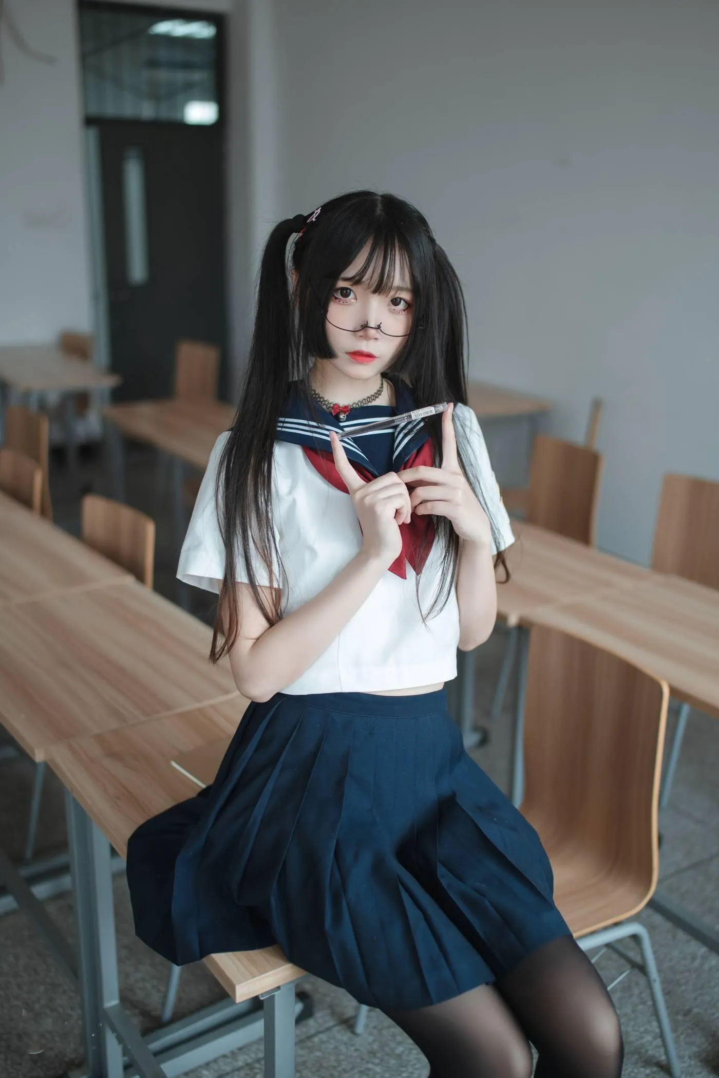 [喵糖映画] JKL.022 教室JK制服[39P]插图6