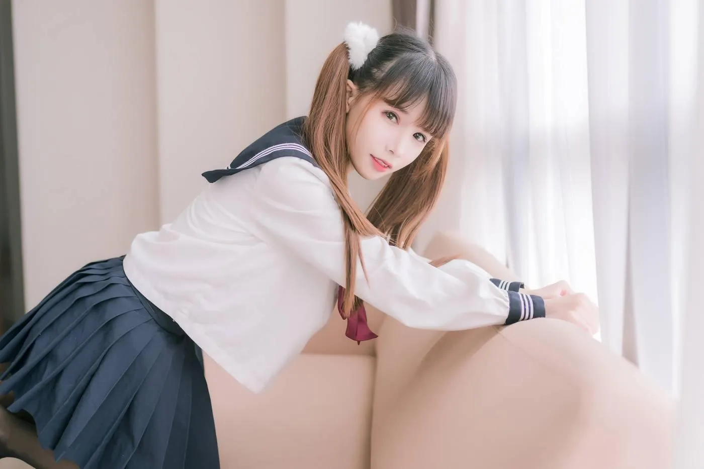 [喵糖映画] JKL.023 双马尾JK制服[40P]插图5