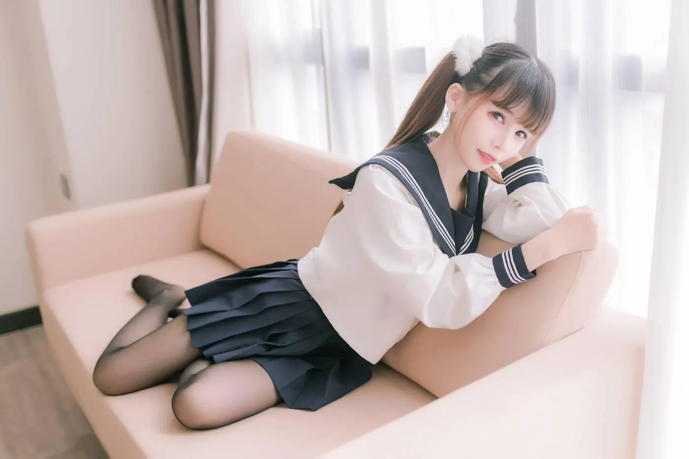 [喵糖映画] JKL.023 双马尾JK制服[40P]插图7