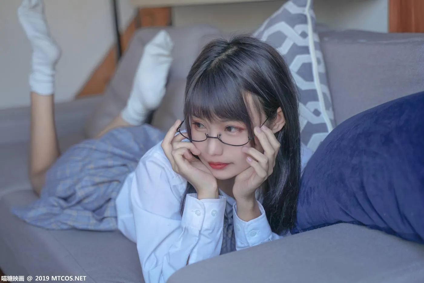 [喵糖映画] VOL.047 果腿制服裙[44P]插图6