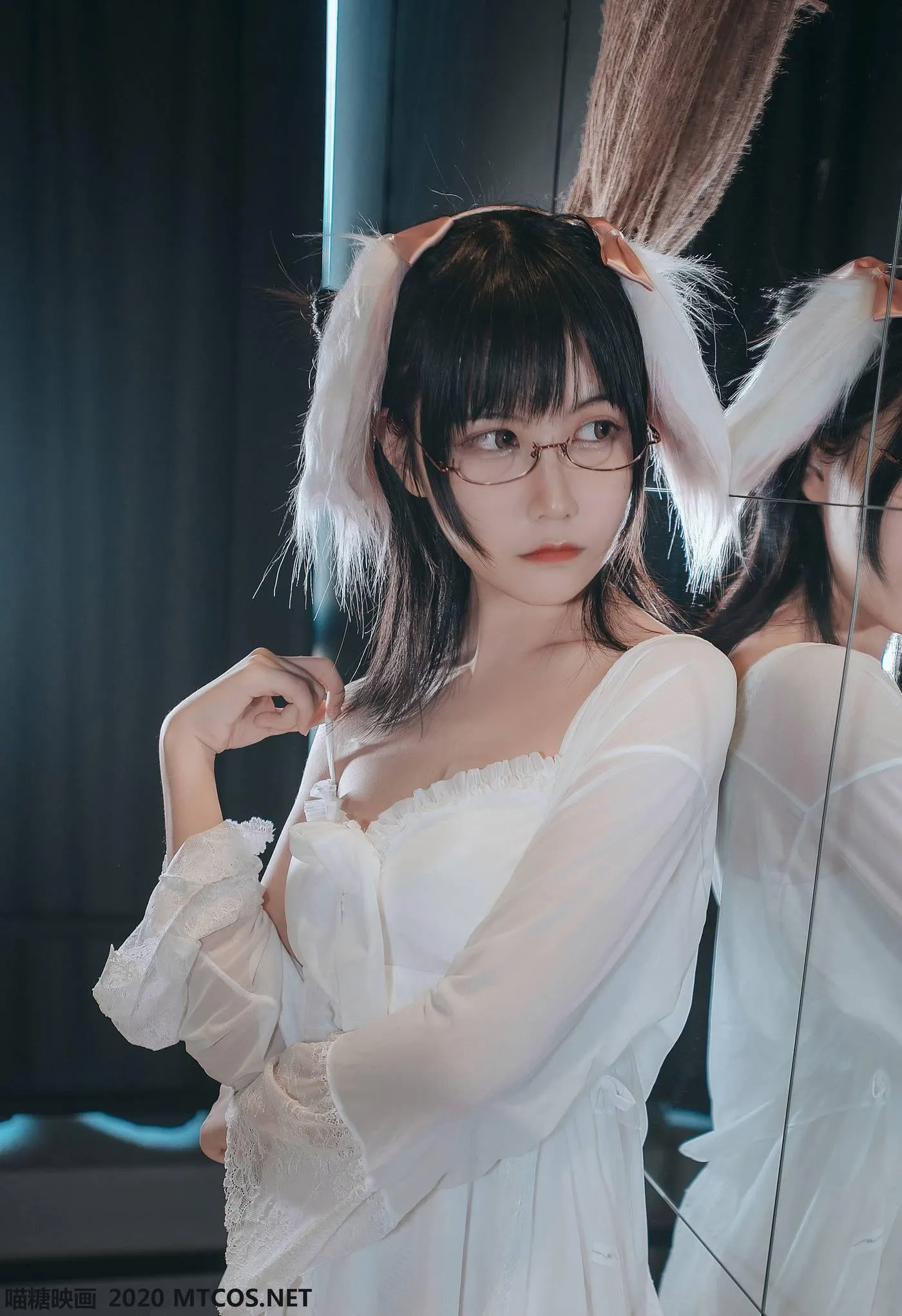 [喵糖映画] VOL.139 白色私房睡裙[26P]插图5