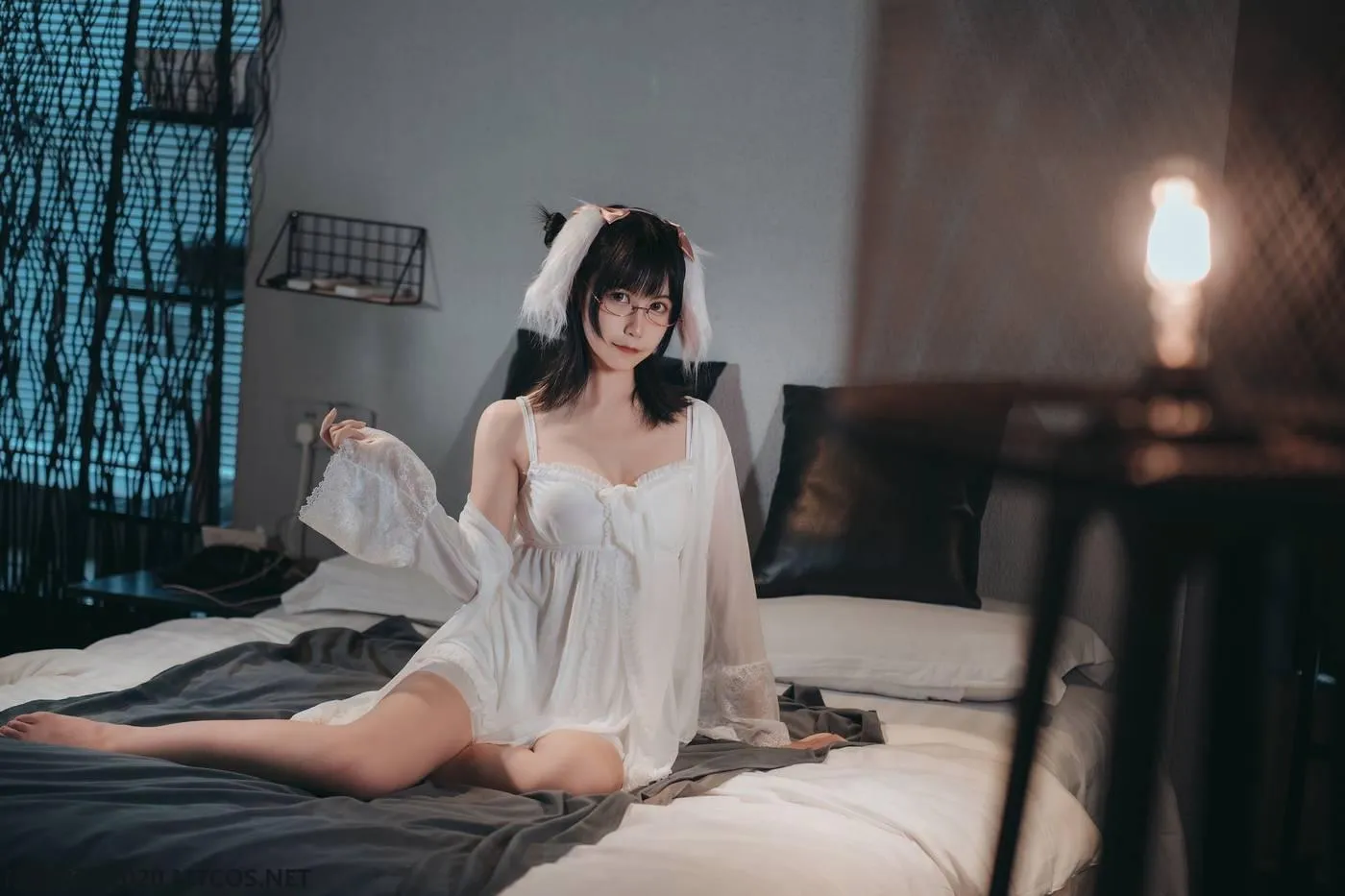 [喵糖映画] VOL.139 白色私房睡裙[26P]插图9