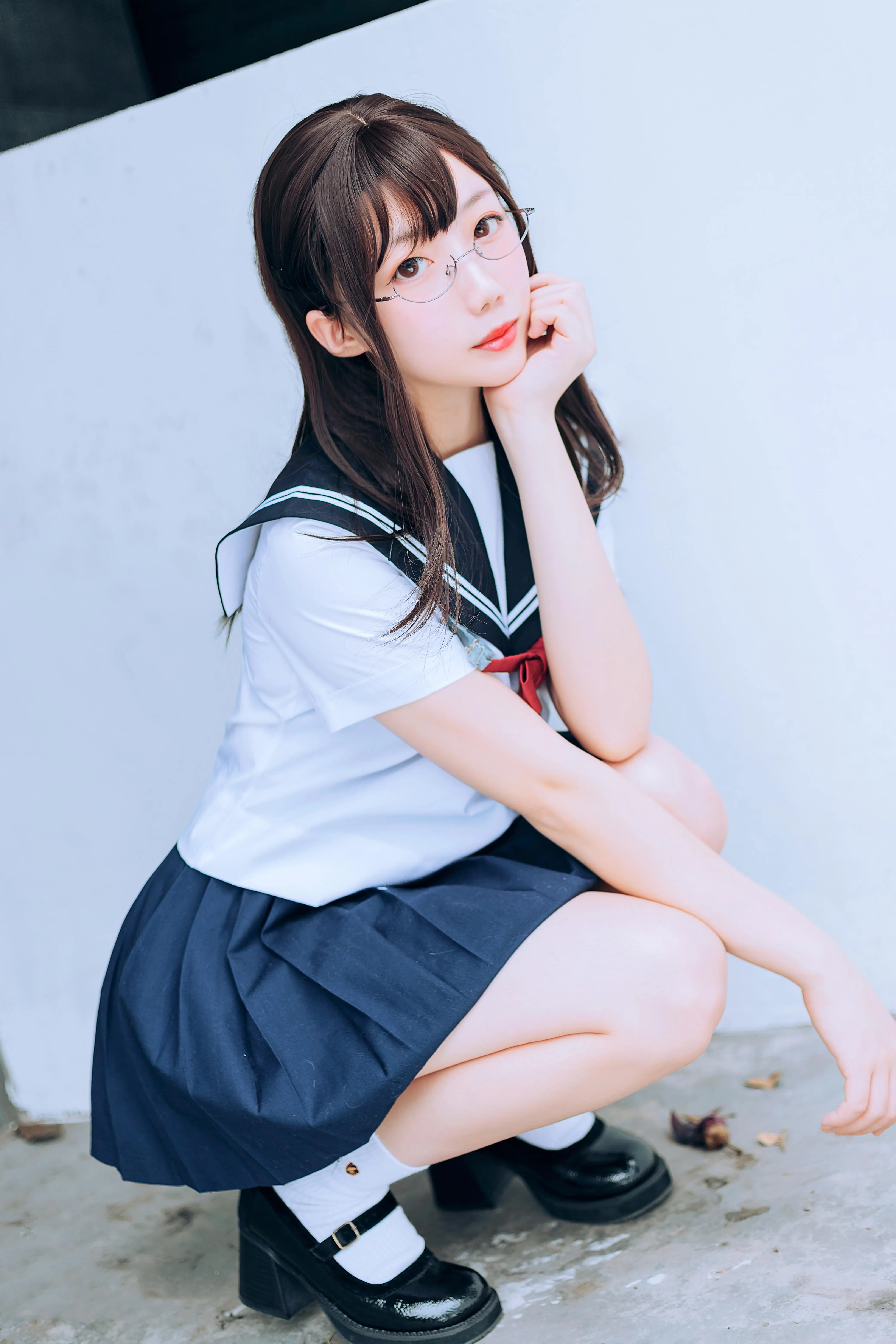 [喵糖映画]VOL.446 绿意JK[36P]插图5