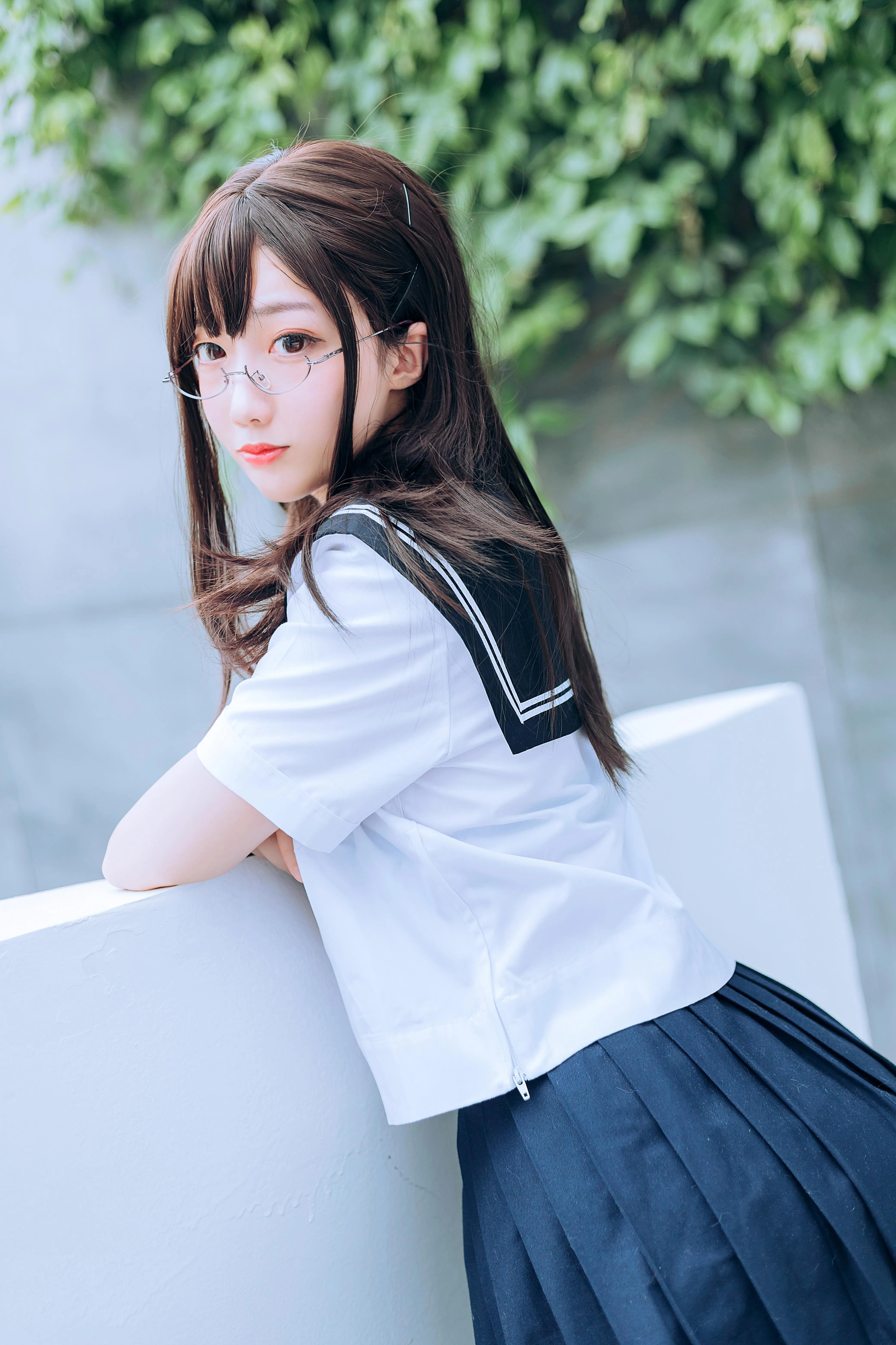 [喵糖映画]VOL.446 绿意JK[36P]插图9