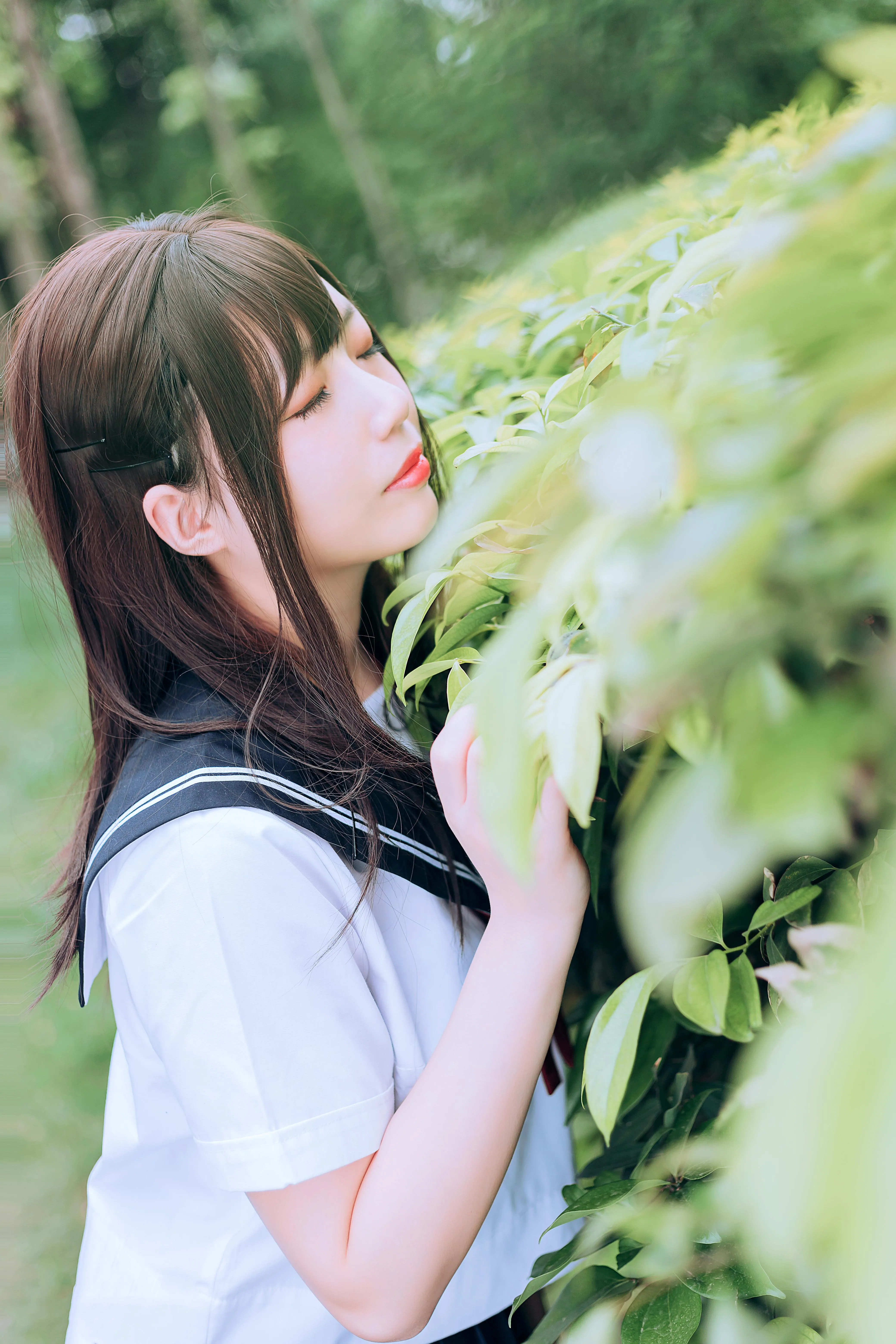 [喵糖映画]VOL.446 绿意JK[36P]插图3