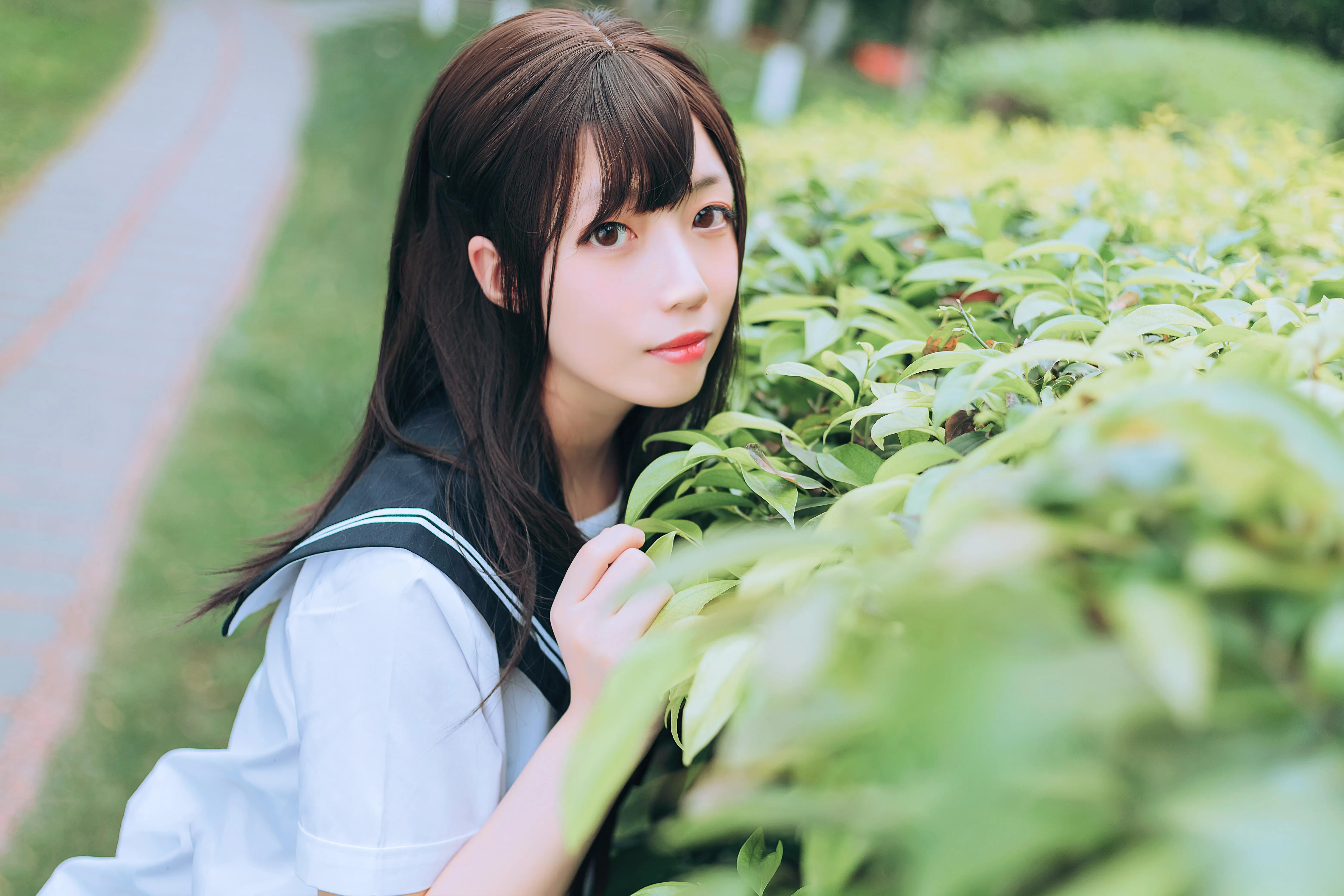[喵糖映画]VOL.446 绿意JK[36P]插图6