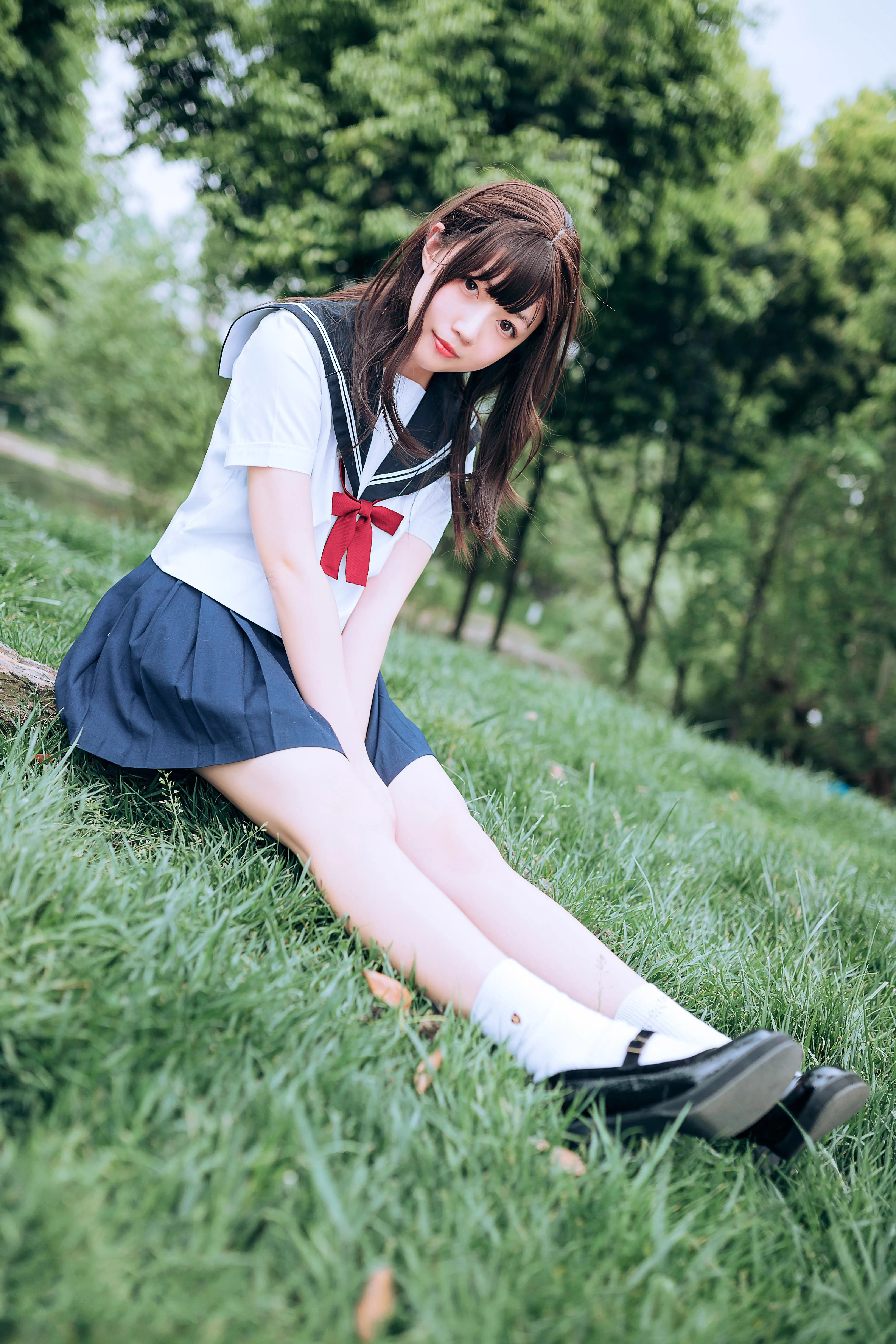 [喵糖映画]VOL.446 绿意JK[36P]插图2
