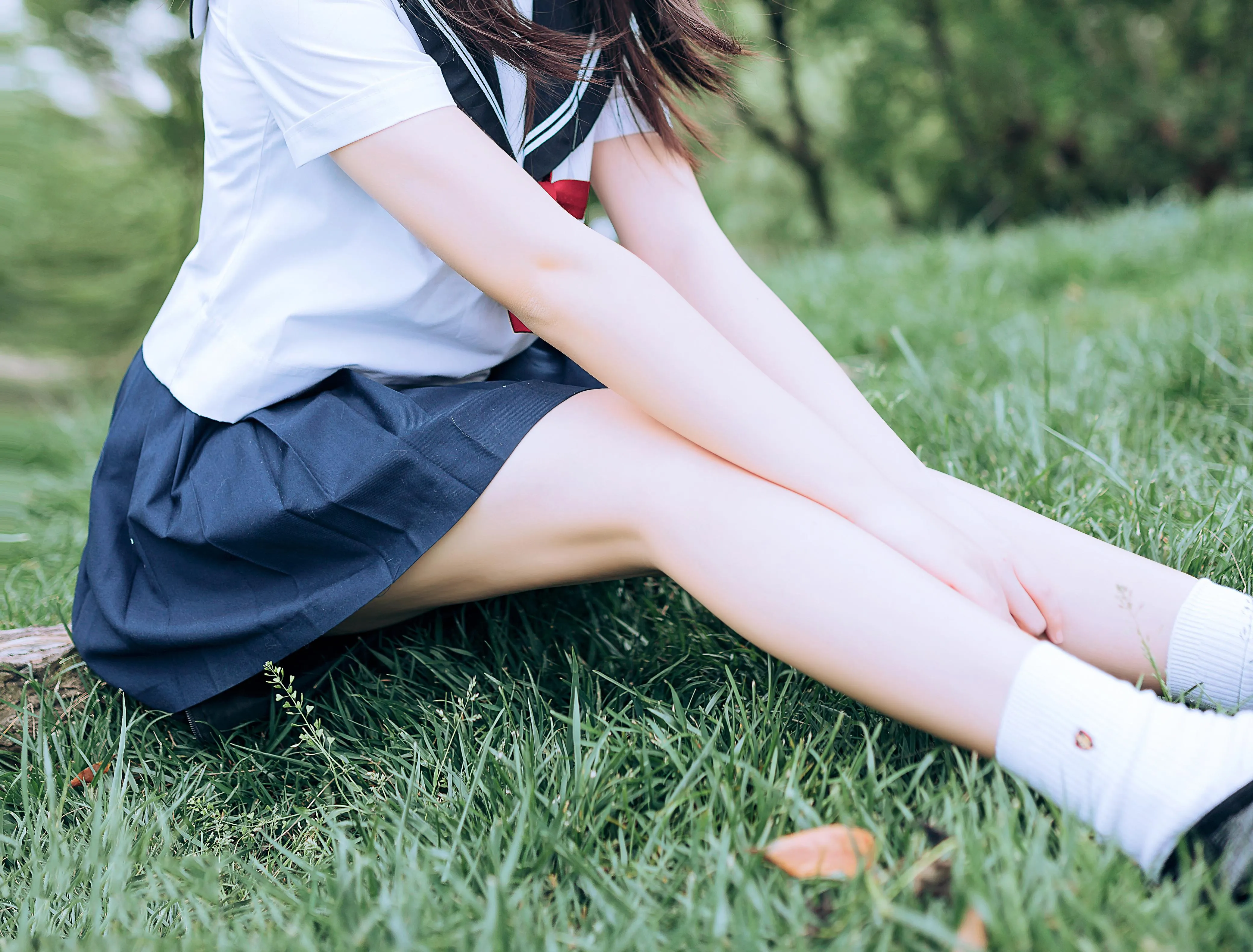 [喵糖映画]VOL.446 绿意JK[36P]插图3