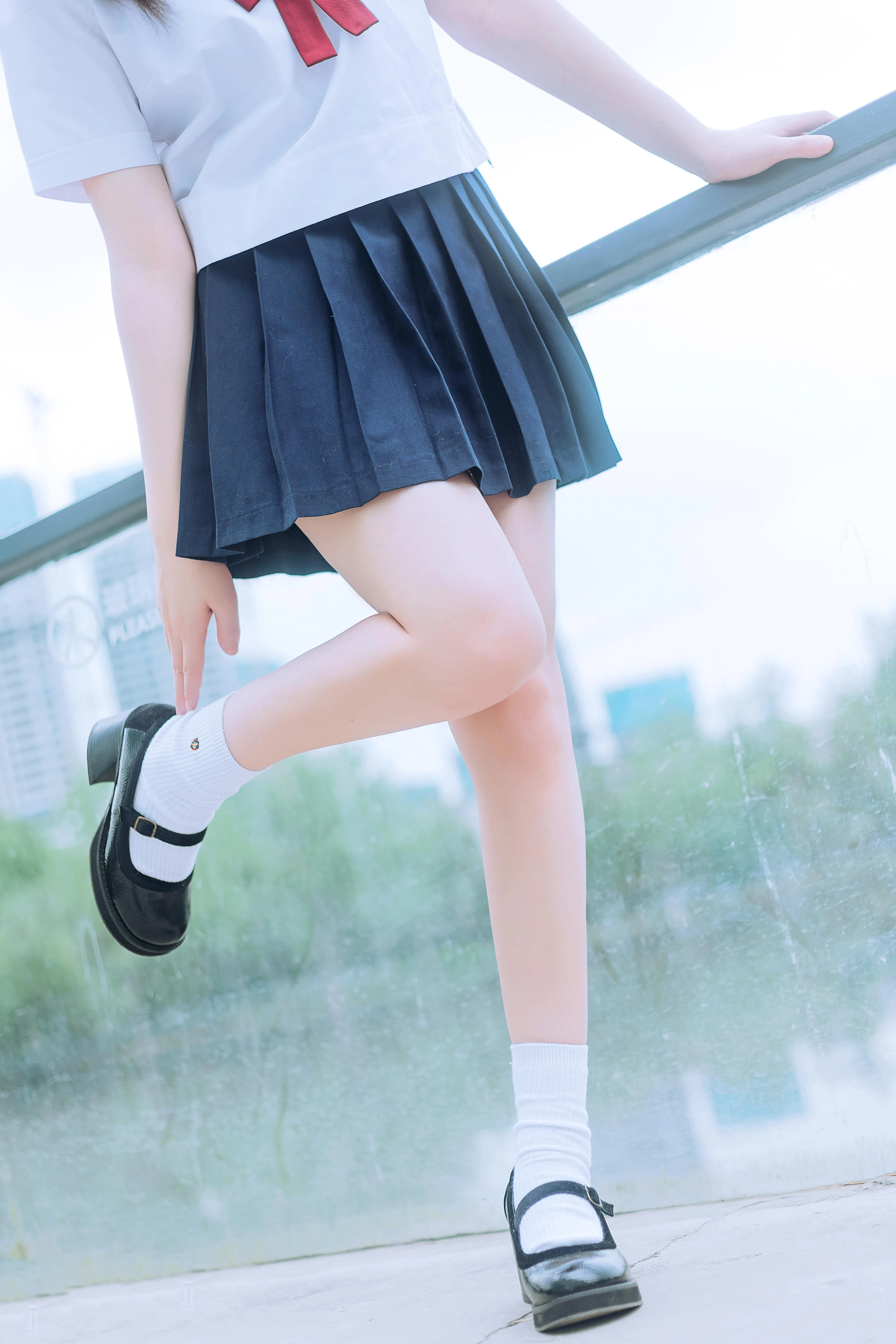 [喵糖映画]VOL.446 绿意JK[36P]插图2