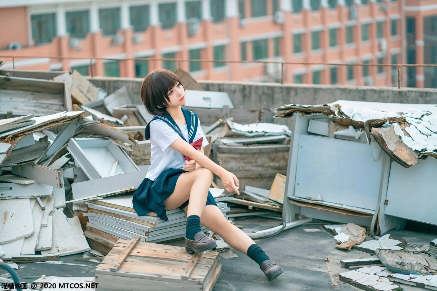 [喵糖映画] JKL.021 天台JK制服[33P]插图2