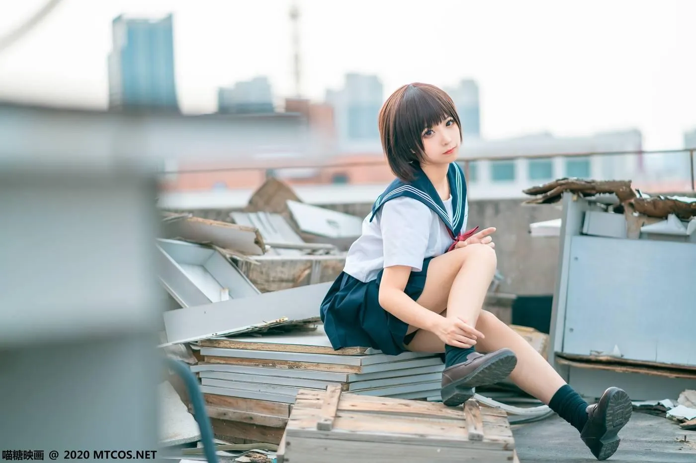 [喵糖映画] JKL.021 天台JK制服[33P]插图3
