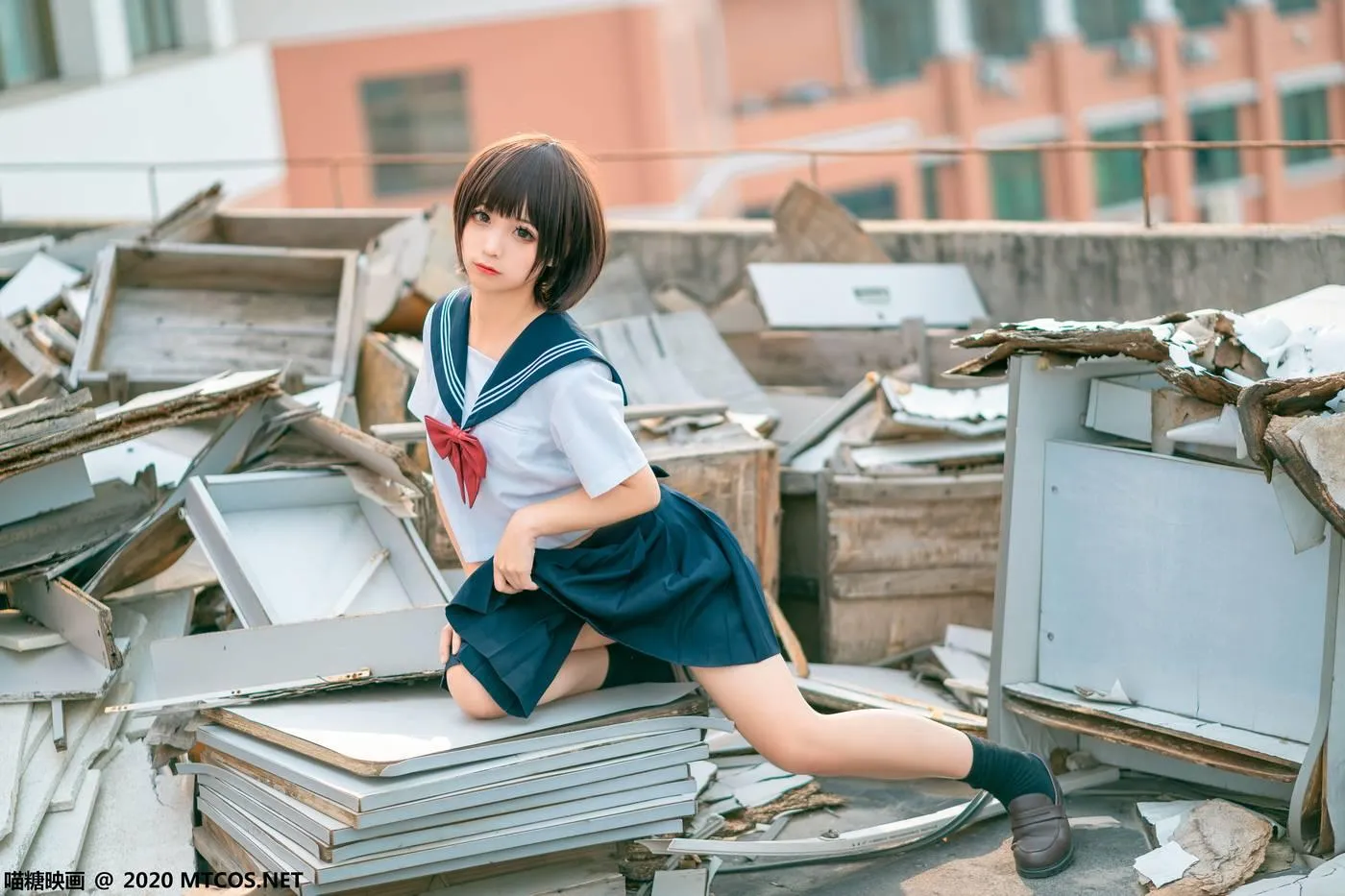 [喵糖映画] JKL.021 天台JK制服[33P]插图5