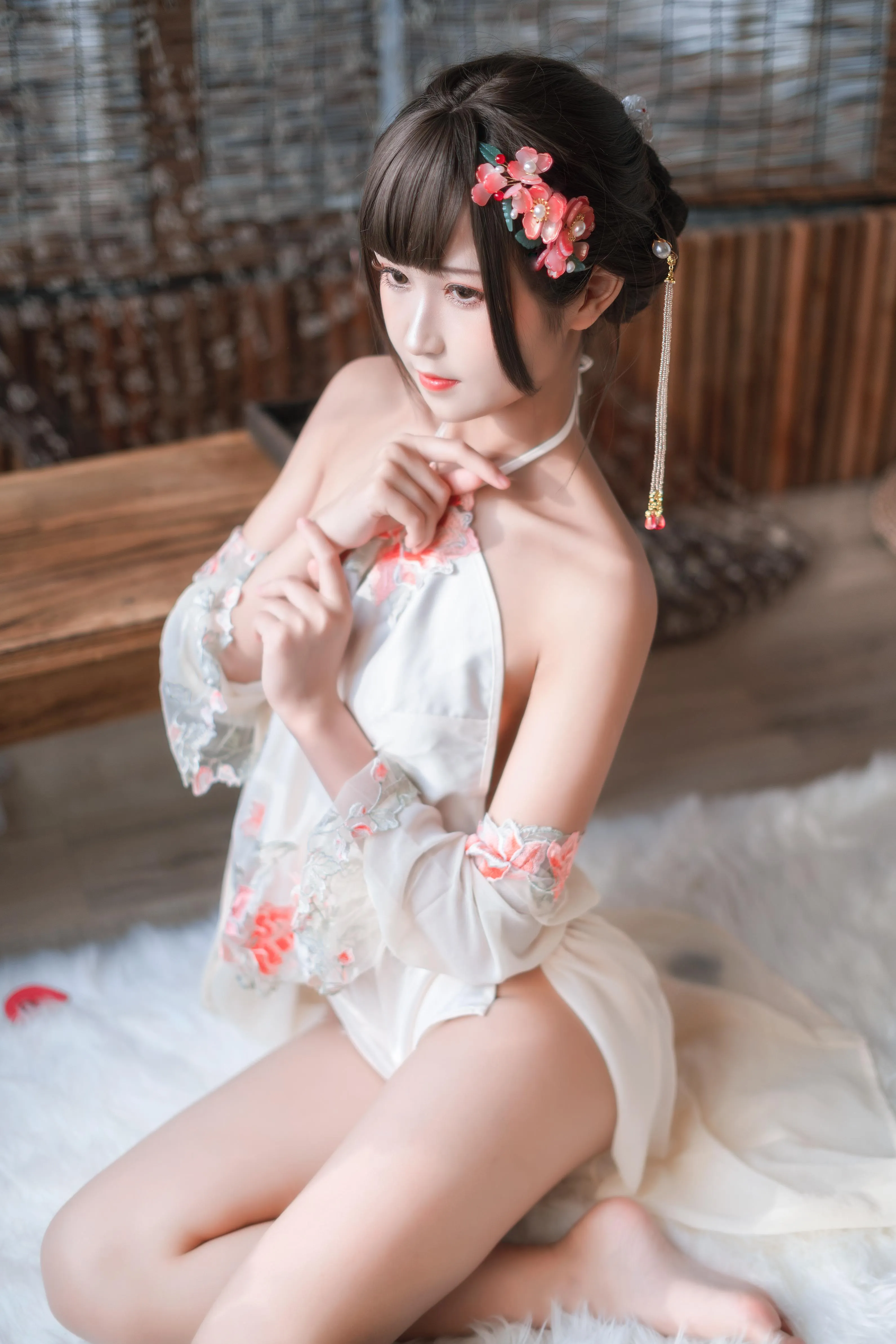 [喵糖映画] VOL.230 少女肚兜 花溪纱[20P]插图4