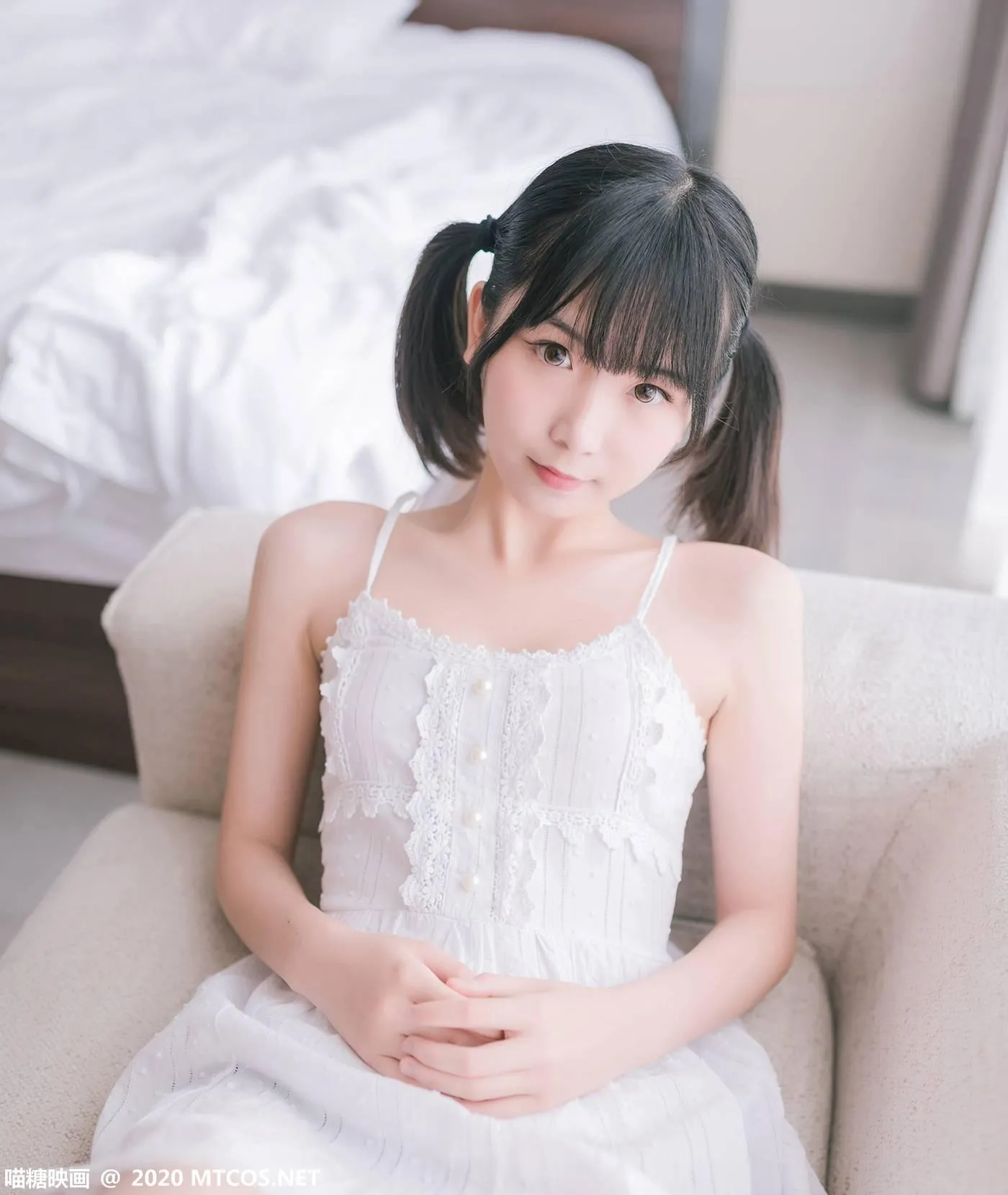 [喵糖映画] VOL.177 白裙少女[47P]插图1