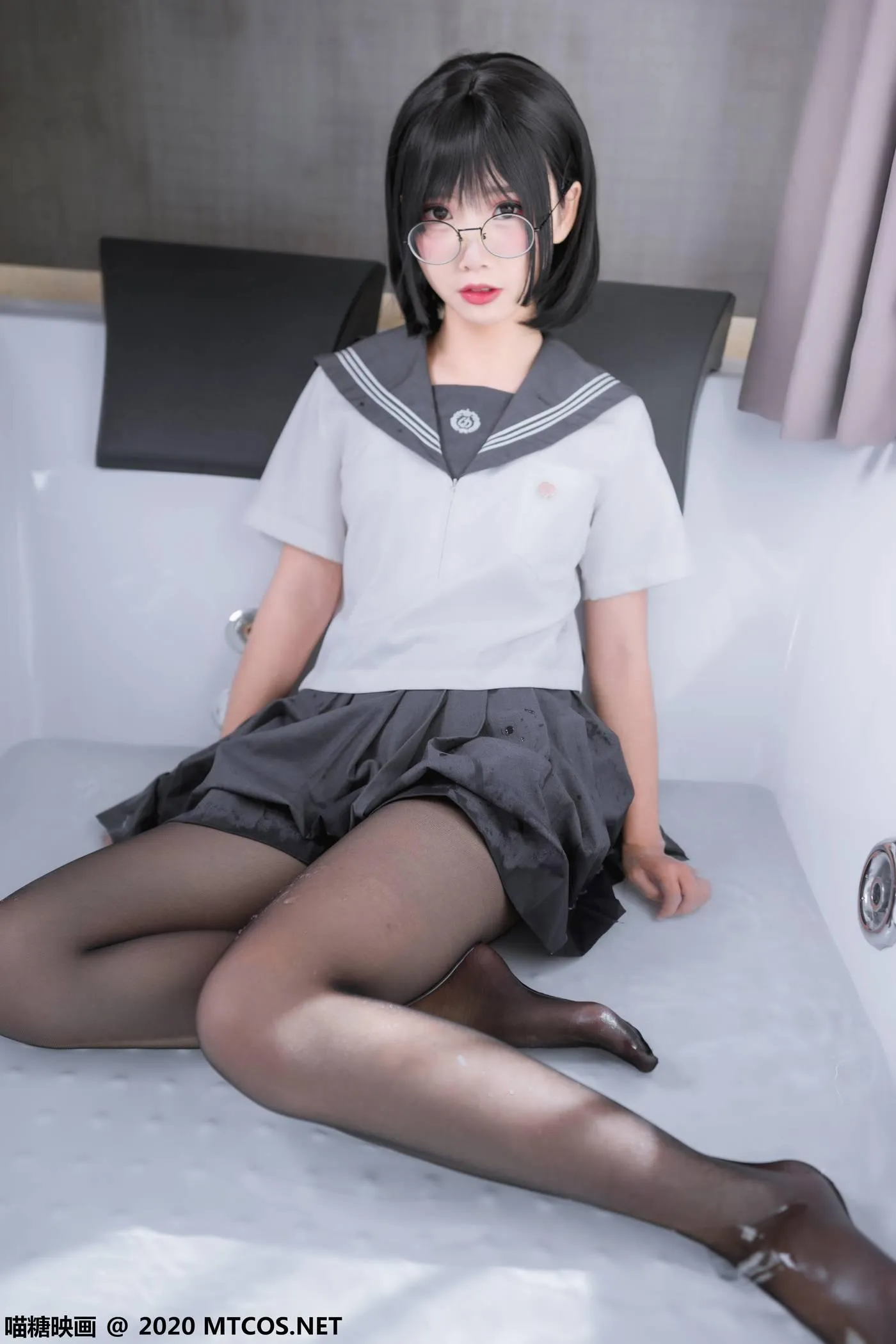 [喵糖映画] JKL.017 黑丝JK制服[21P]插图