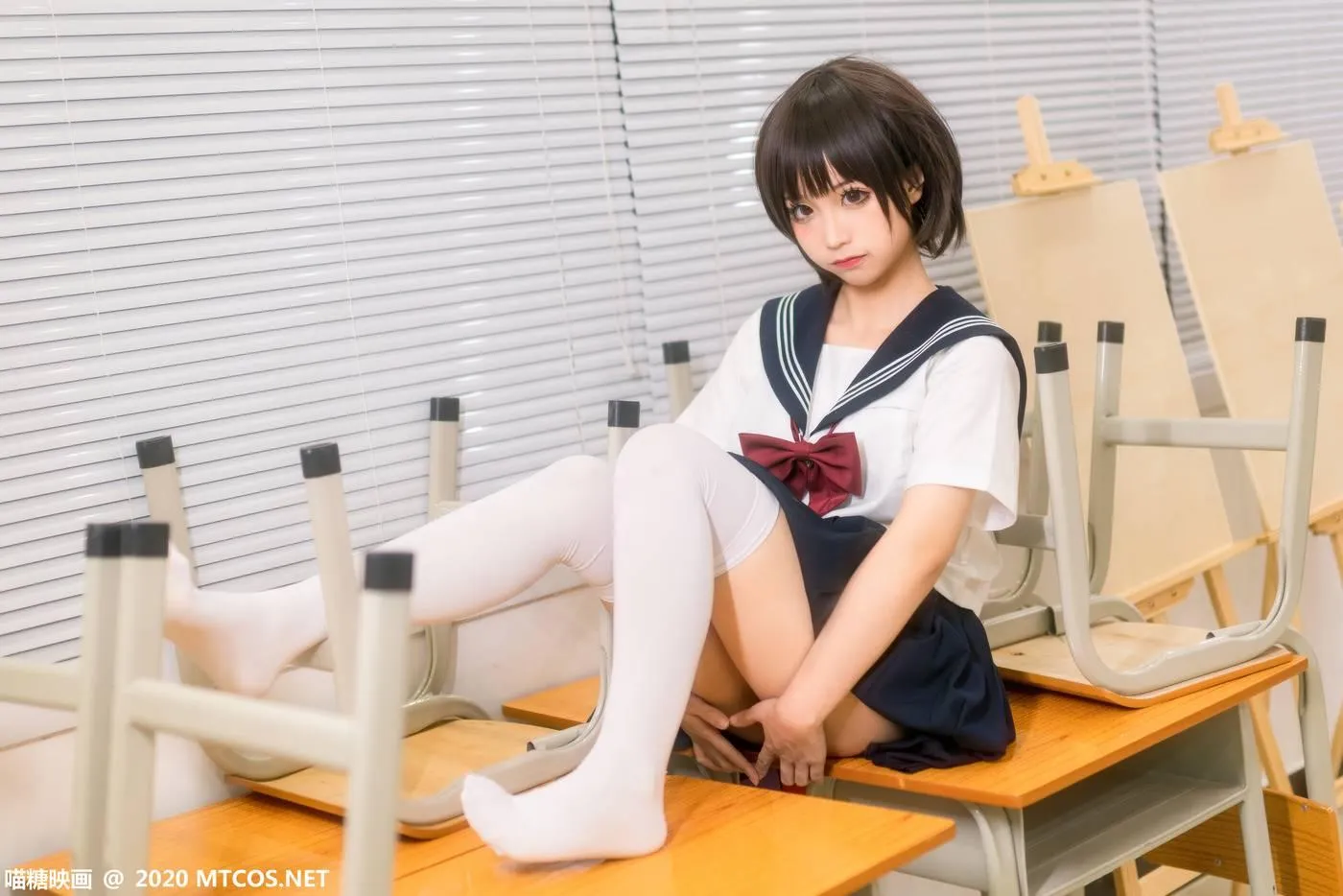 [喵糖映画] JKL.020 课室JK制服[25P]插图6