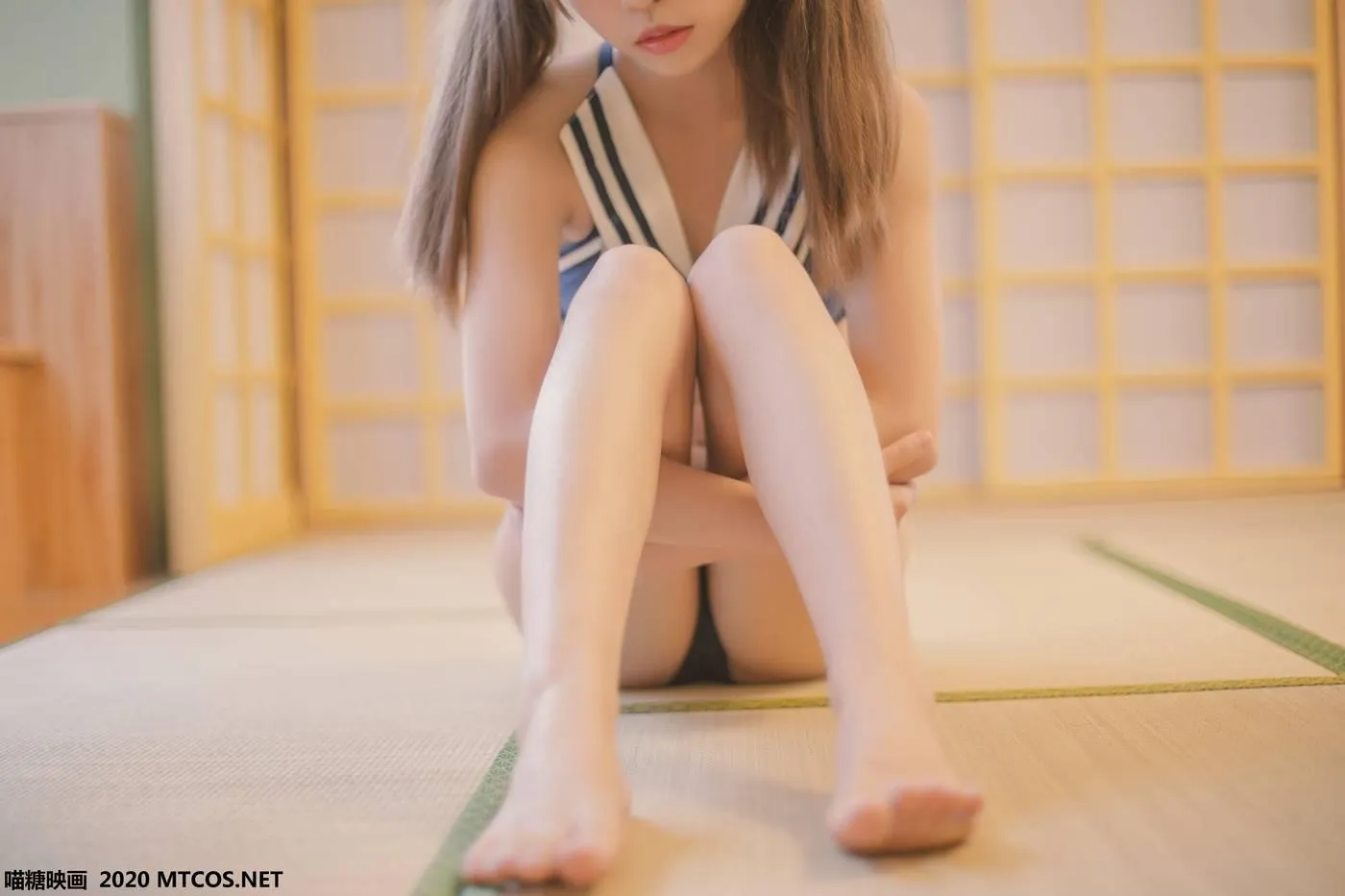 [喵糖映画] VOL.153 蓝白泳装[22P]插图9
