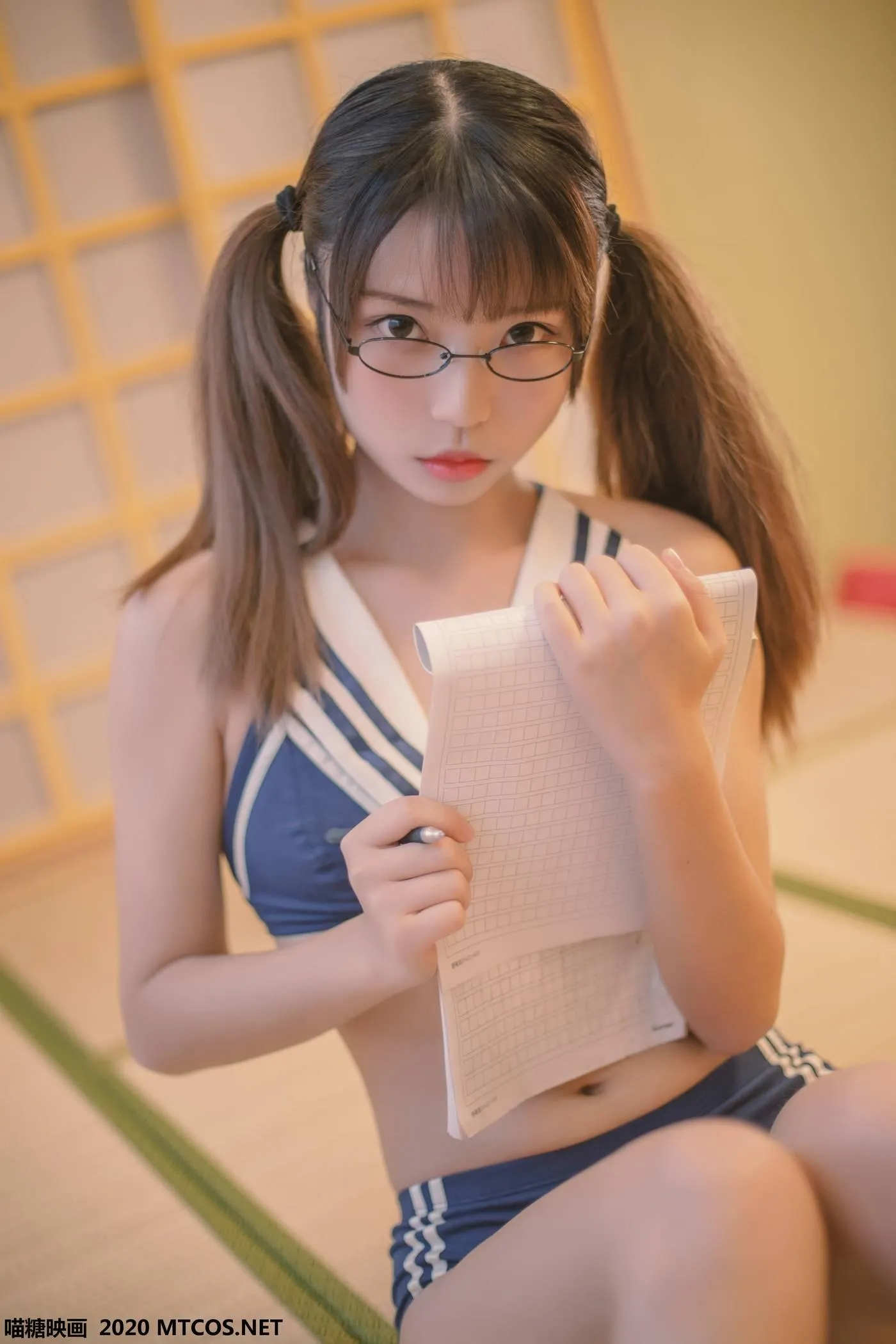[喵糖映画] VOL.153 蓝白泳装[22P]插图9
