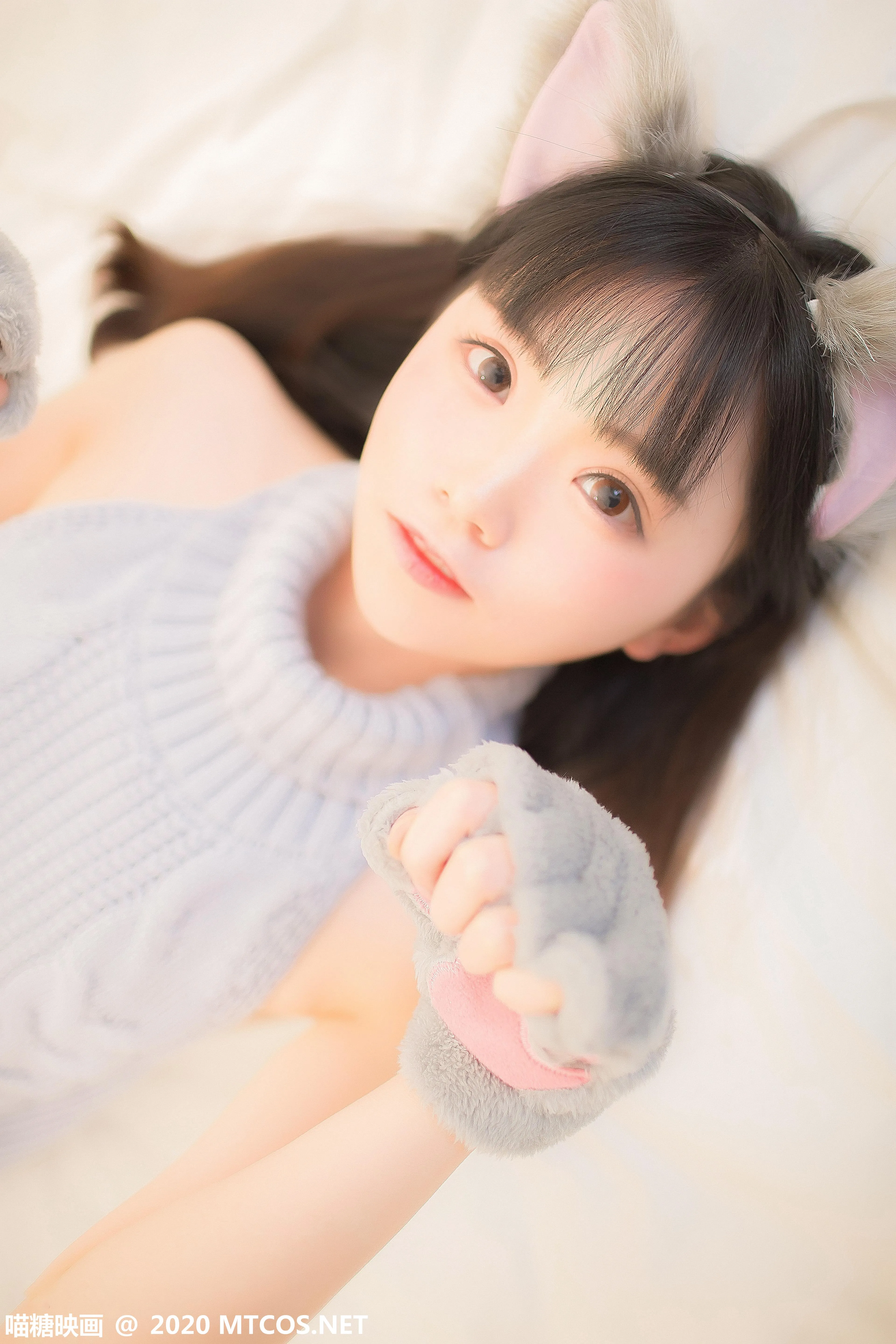 [喵糖映画] VOL.274 萌娘的蓝色毛衣[34P]插图4