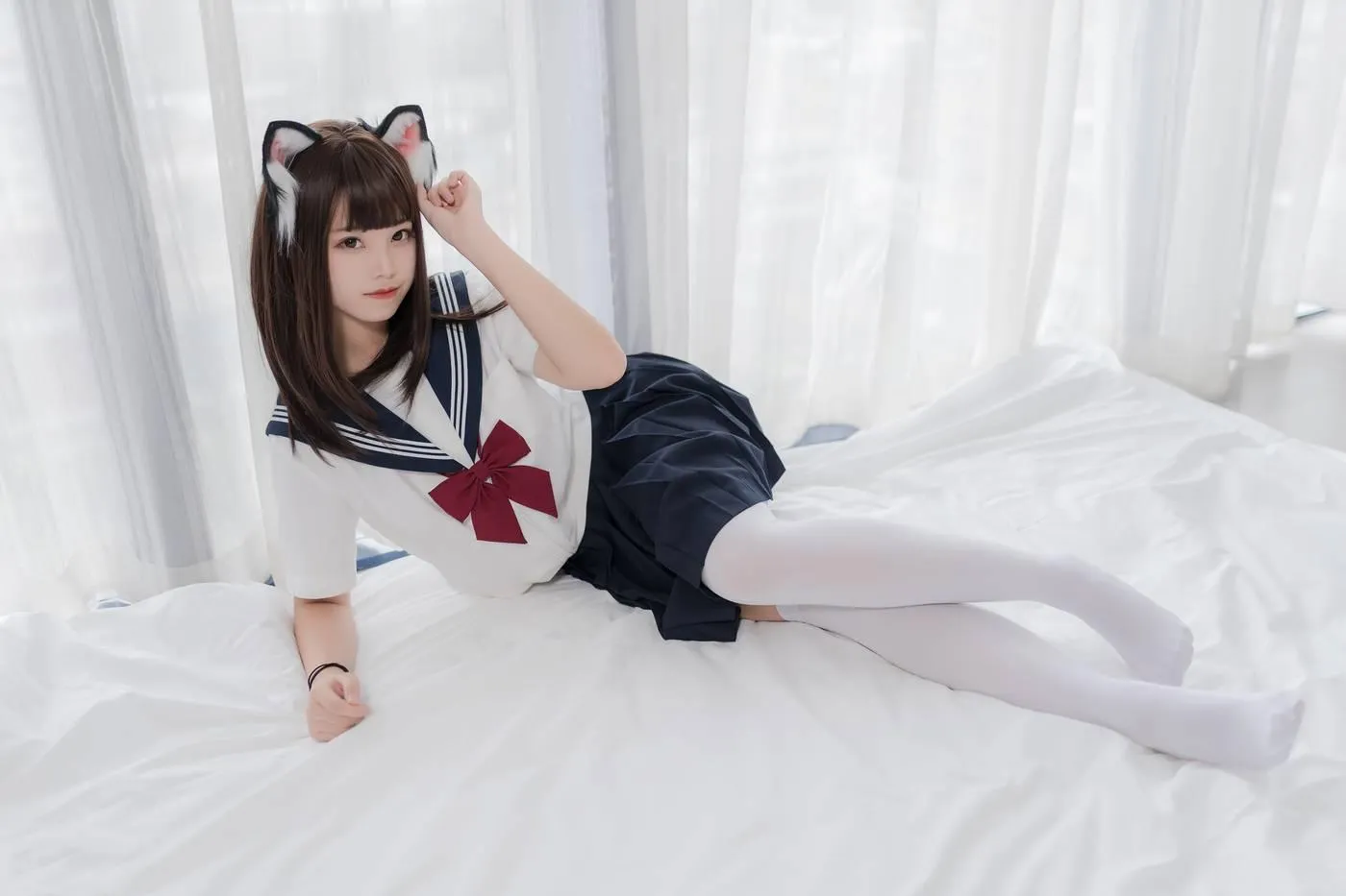 [喵糖映画] VOL.002 猫耳JK[40P]插图5