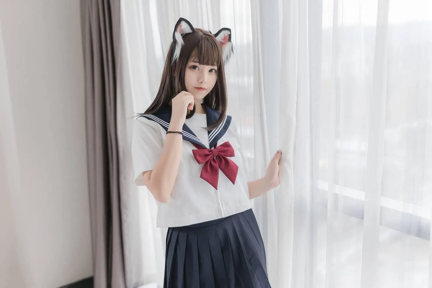 [喵糖映画] VOL.002 猫耳JK[40P]插图1