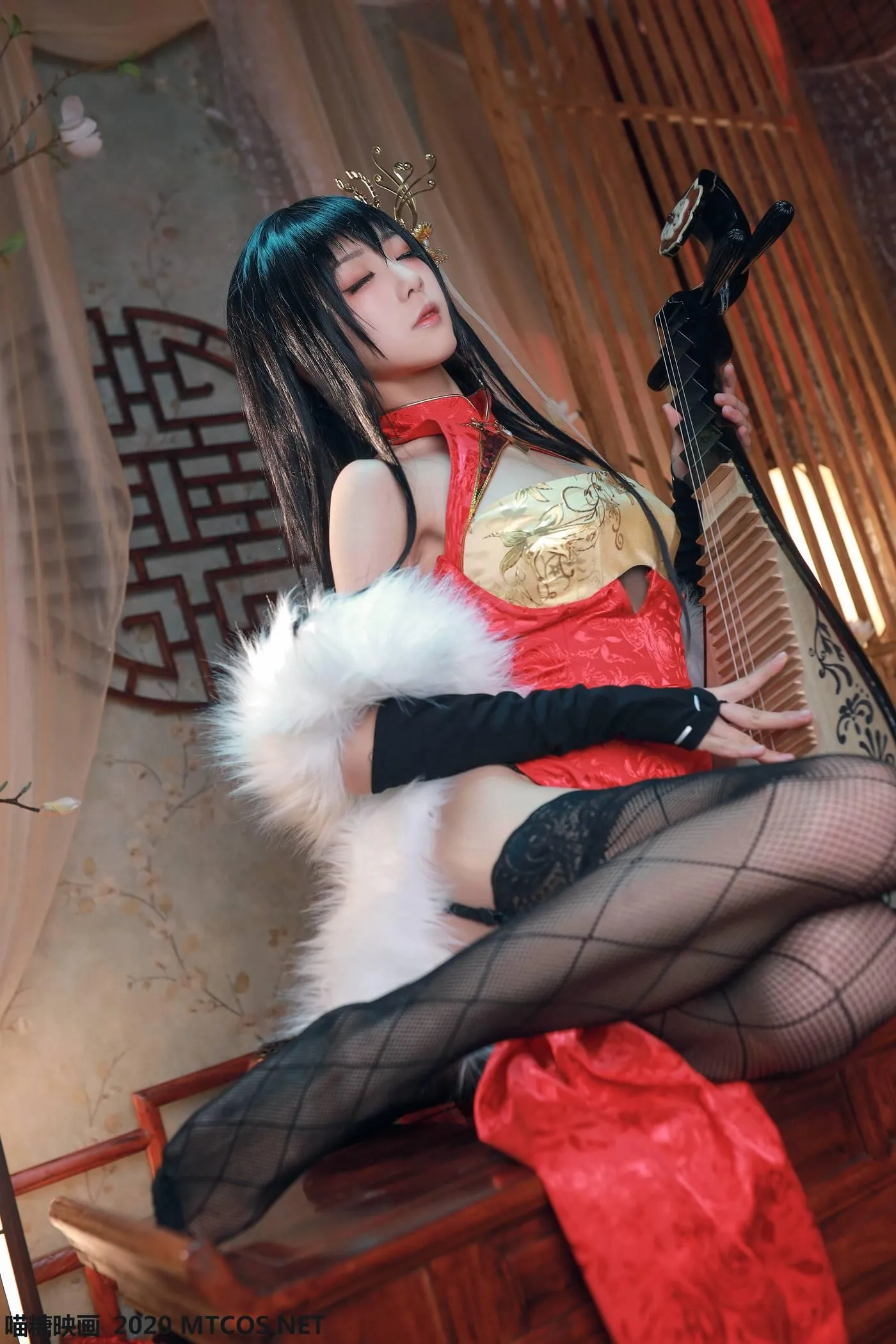 [喵糖映画] HML.004 水淼大凤旗袍[40P]插图4