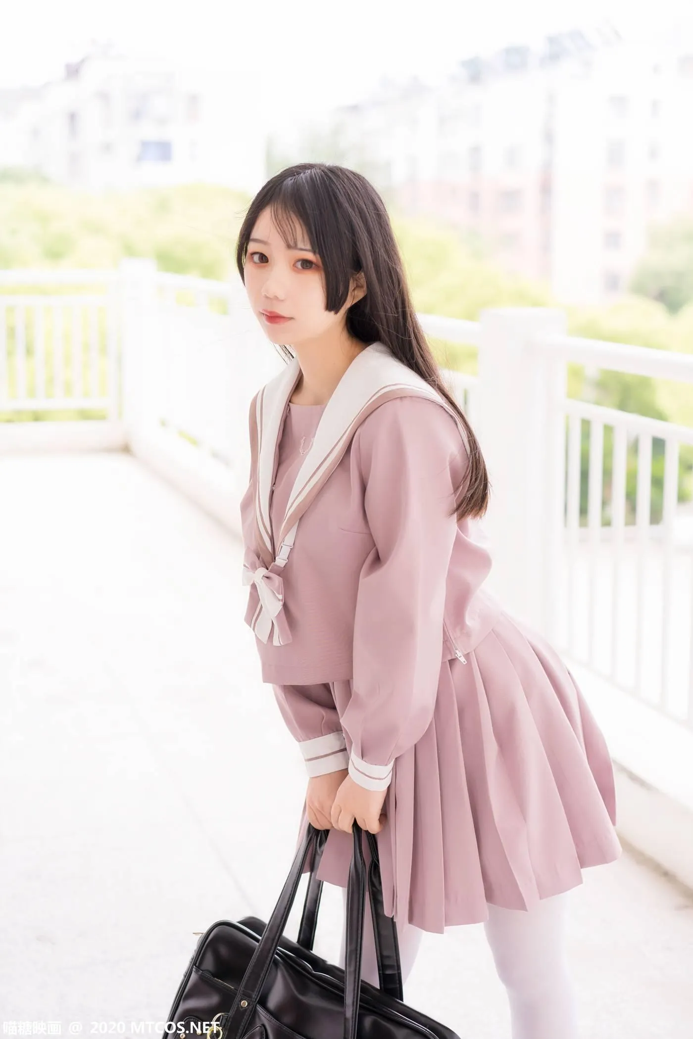 [喵糖映画] VOL.074 半度度度喵 粉色JK小姐姐[49P]插图5