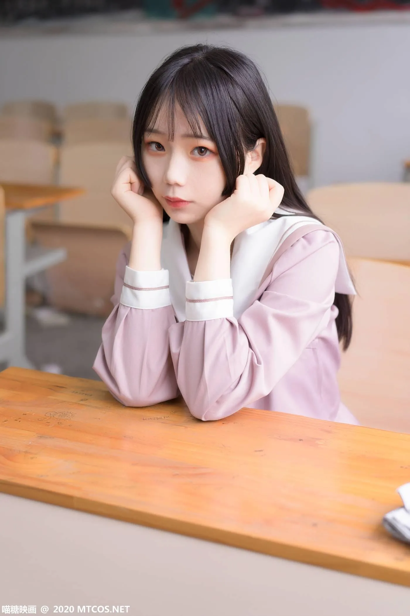 [喵糖映画] VOL.074 半度度度喵 粉色JK小姐姐[49P]插图3