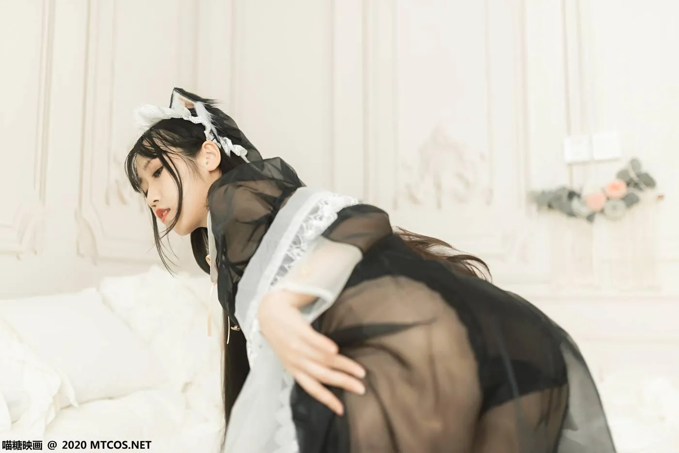[喵糖映画] VOL.084 猫耳女仆装[40P]插图