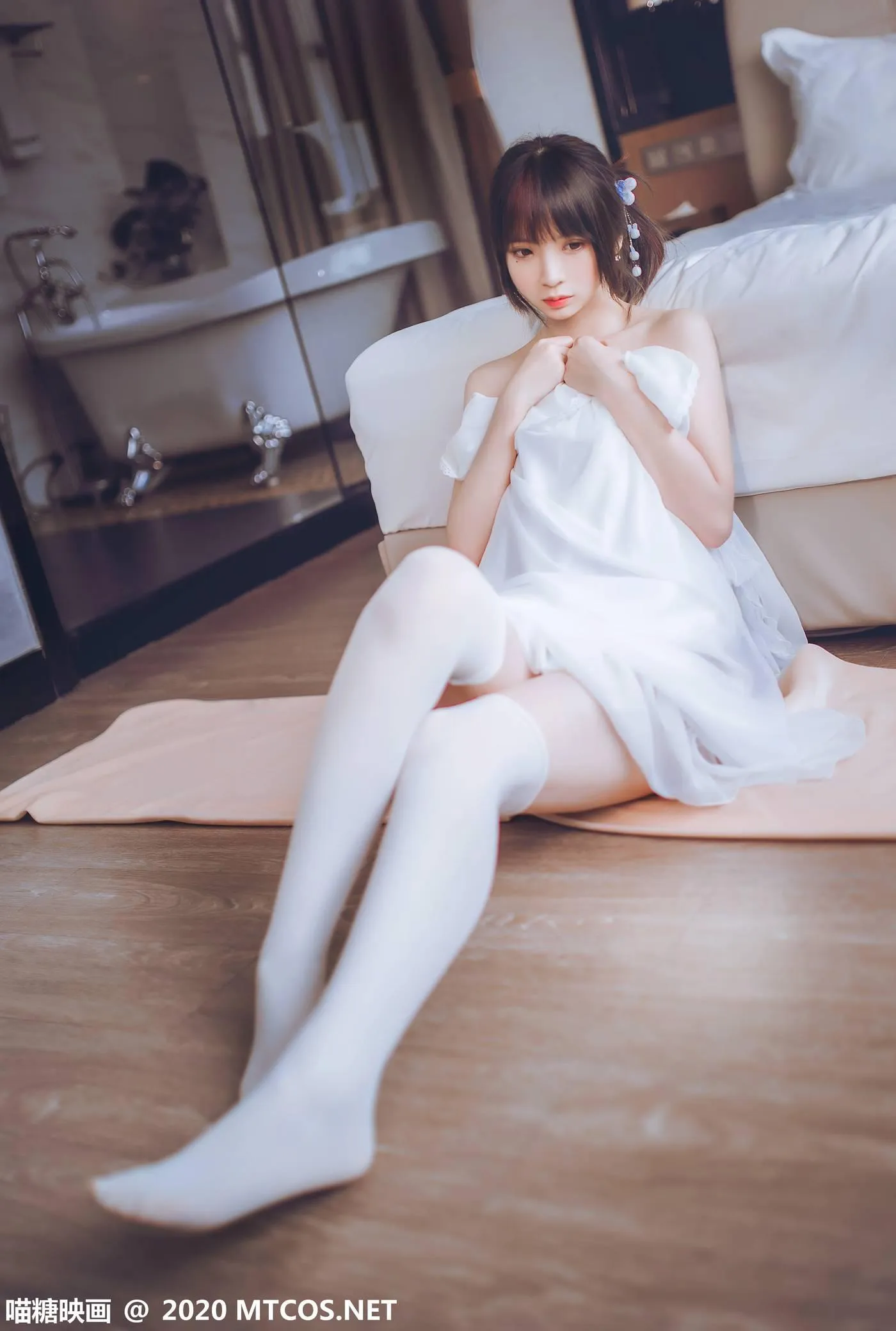 [喵糖映画] VOL.204 纯白睡裙[24P]插图5