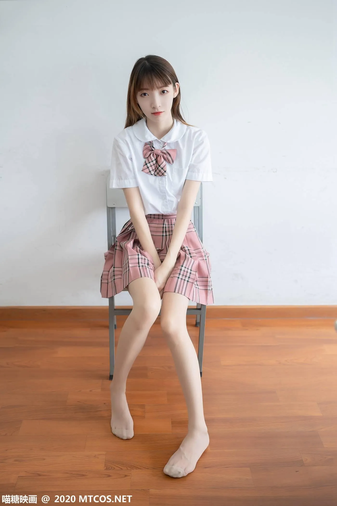 [喵糖映画] JKL.009 粉格JK制服[49P]插图3