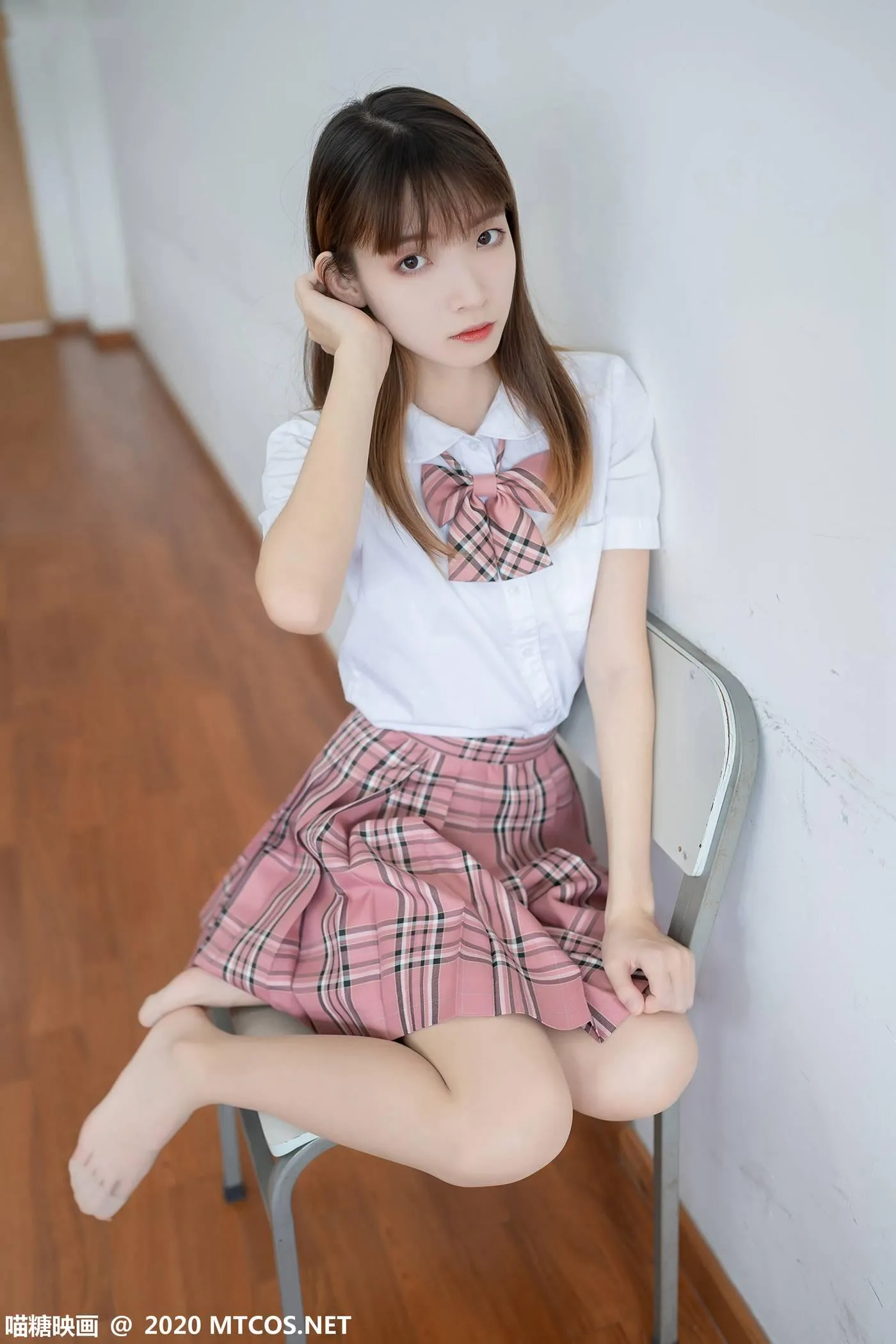 [喵糖映画] JKL.009 粉格JK制服[49P]插图