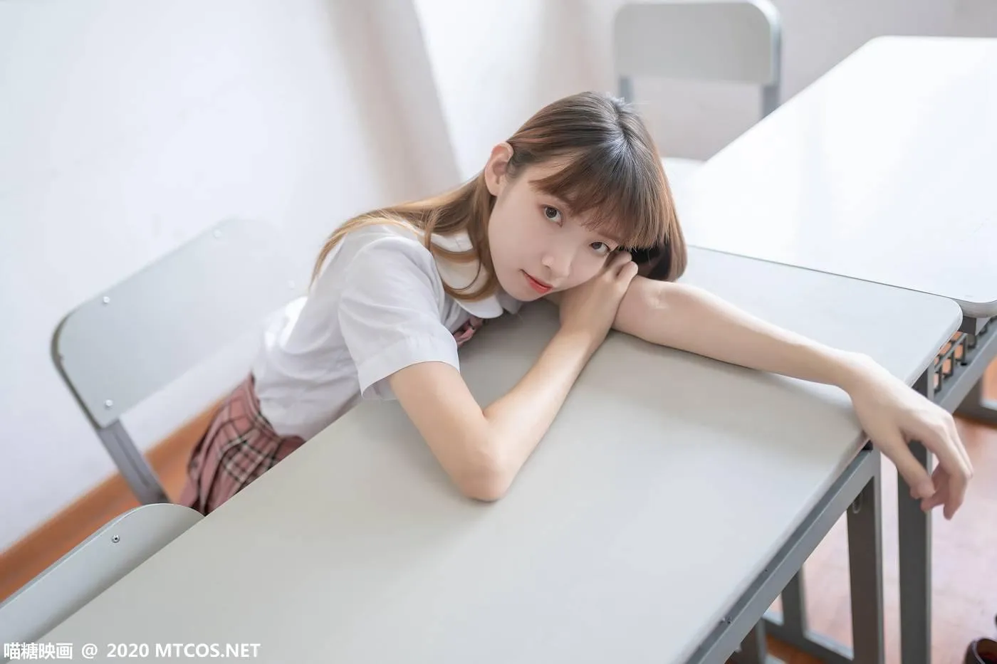 [喵糖映画] JKL.009 粉格JK制服[49P]插图6